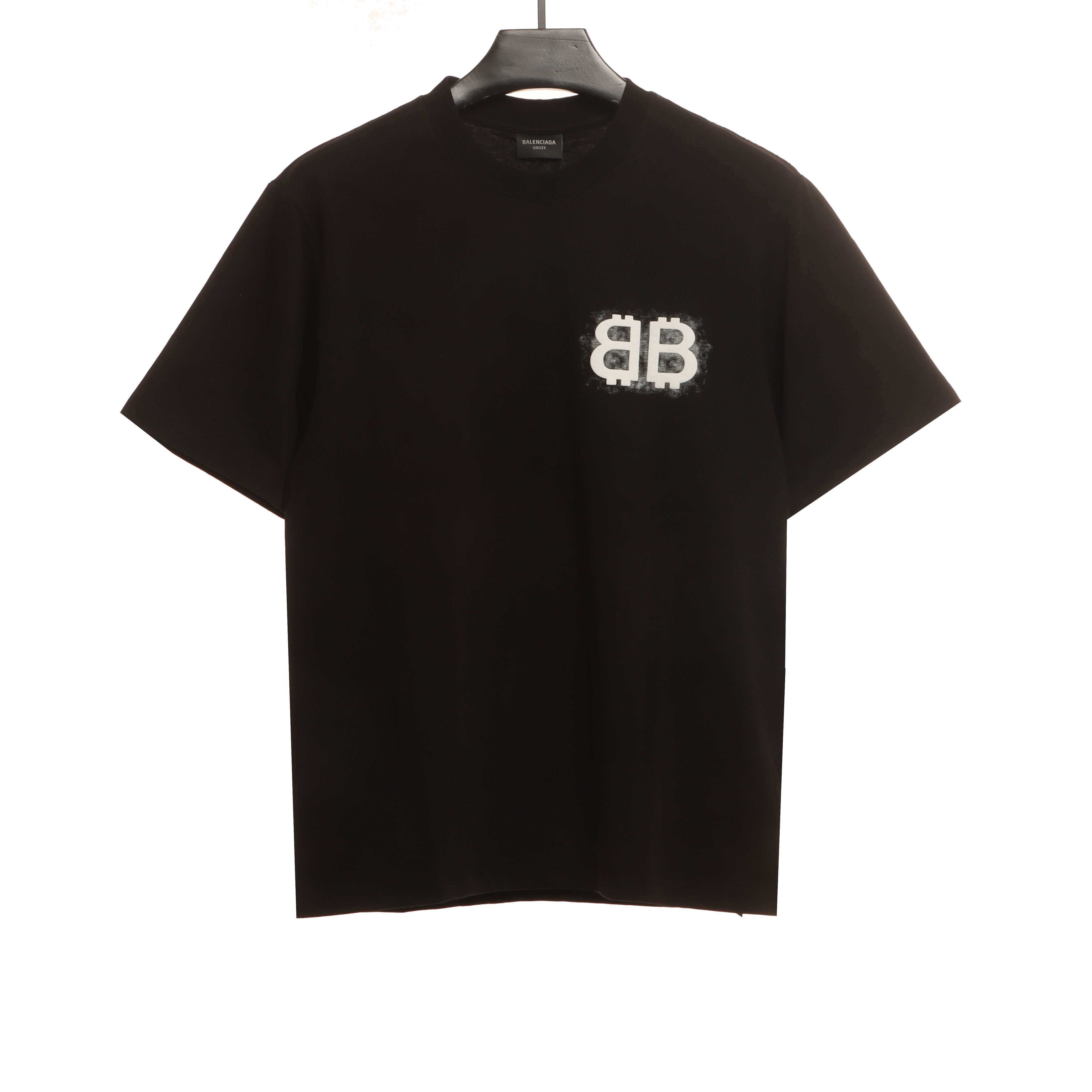 Balenciaga Double B Embroidered Short-Sleeved T-shirt