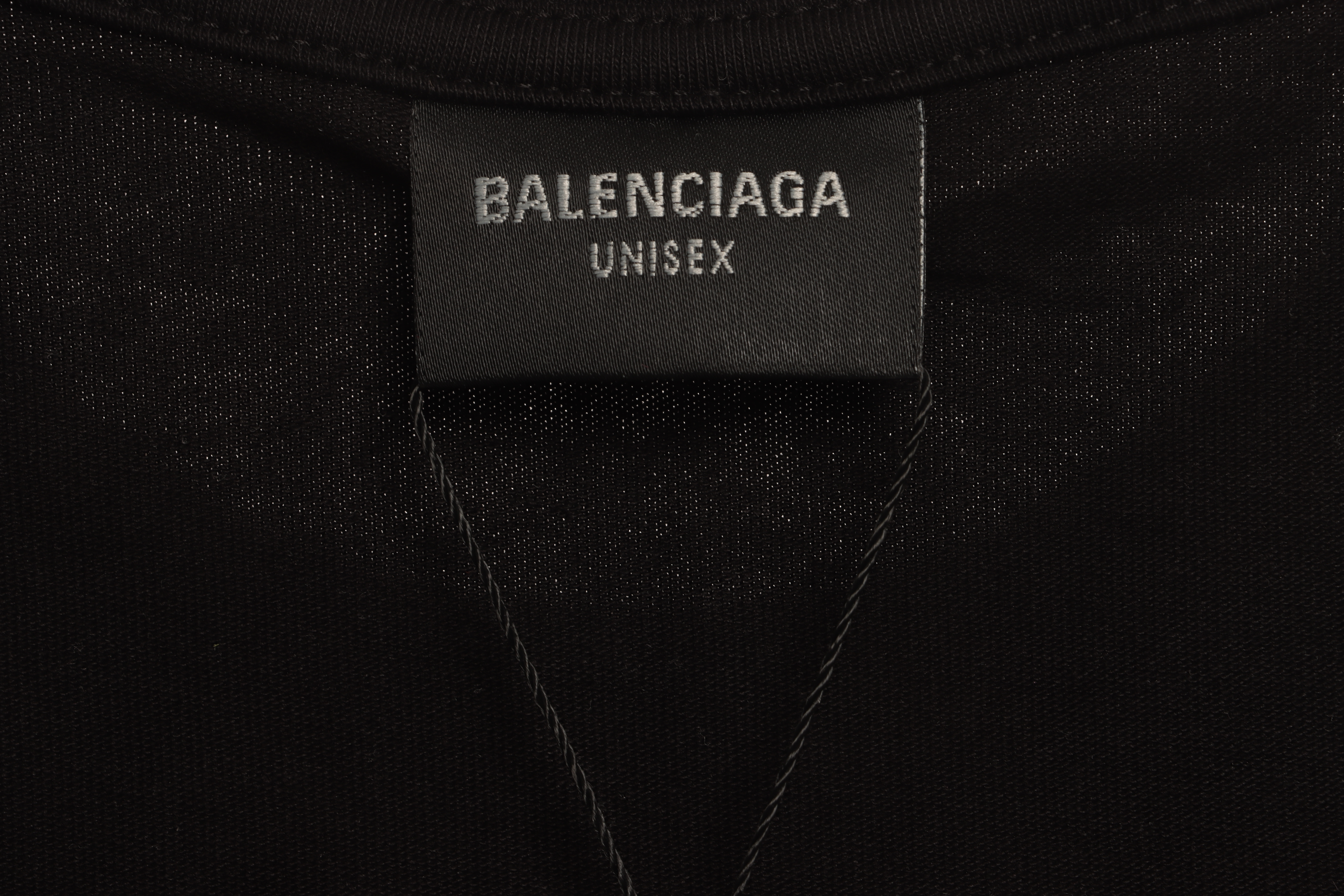 Balenciaga Double B Embroidered Short-Sleeved T-shirt