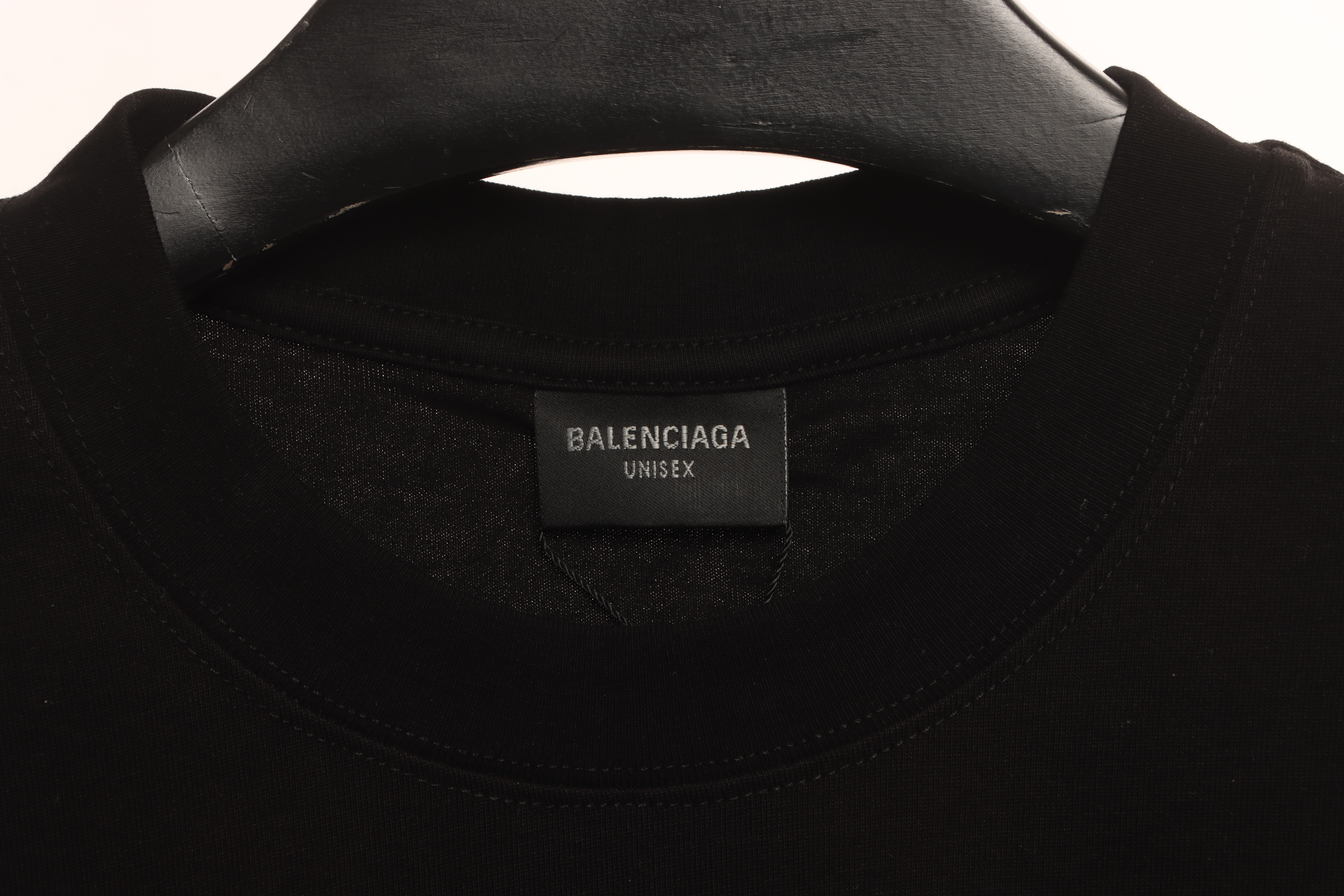 Balenciaga Double B Embroidered Short-Sleeved T-shirt