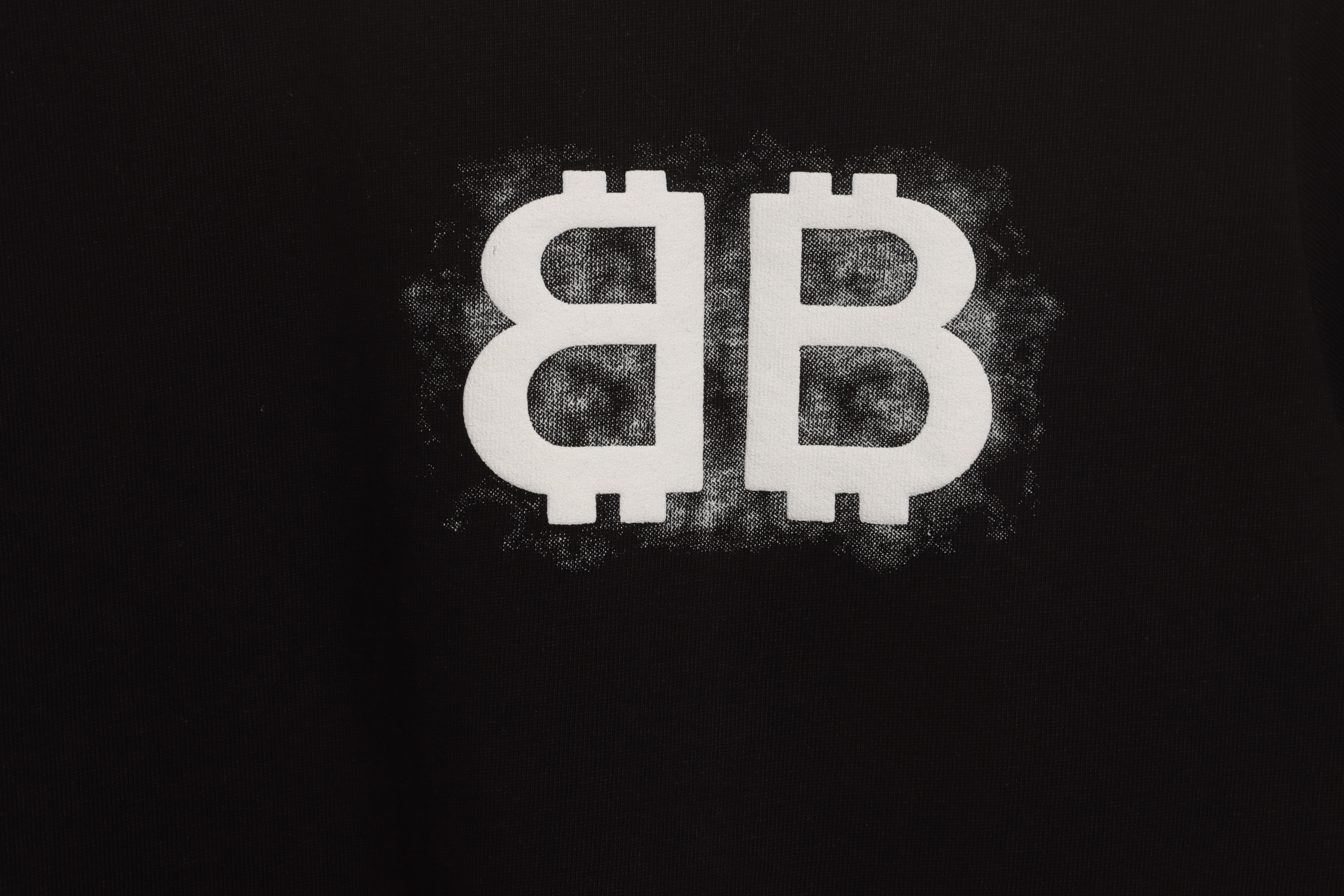 Balenciaga Double B Embroidered Short-Sleeved T-shirt