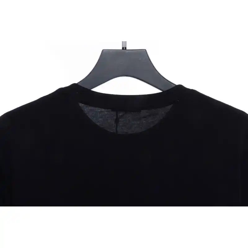 Balenciaga Double B Mosaic Print Short-Sleeve Black