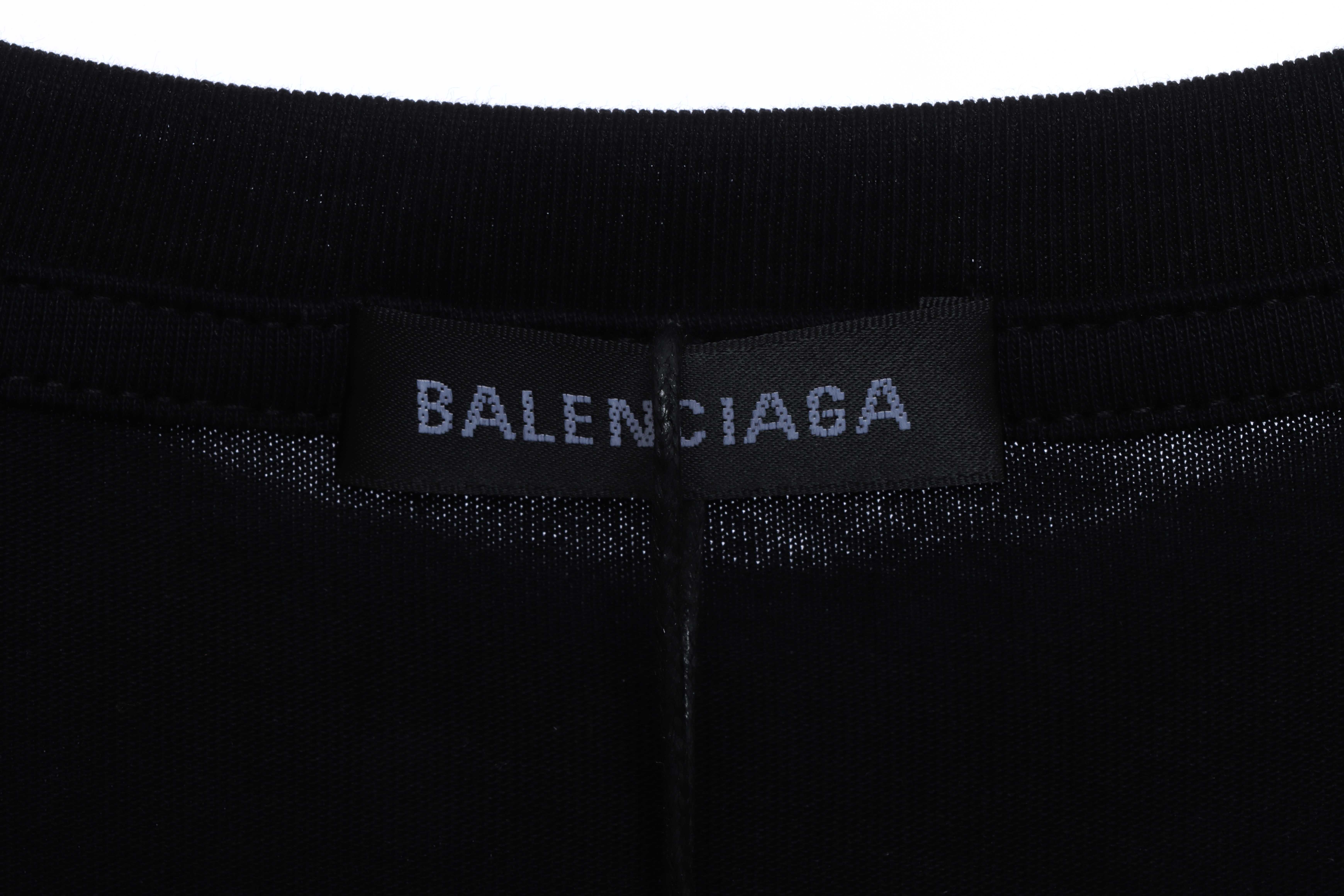 Balenciaga Double B Mosaic Print Short-Sleeve Black