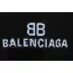 Balenciaga Double B Mosaic Print Short-Sleeve Black