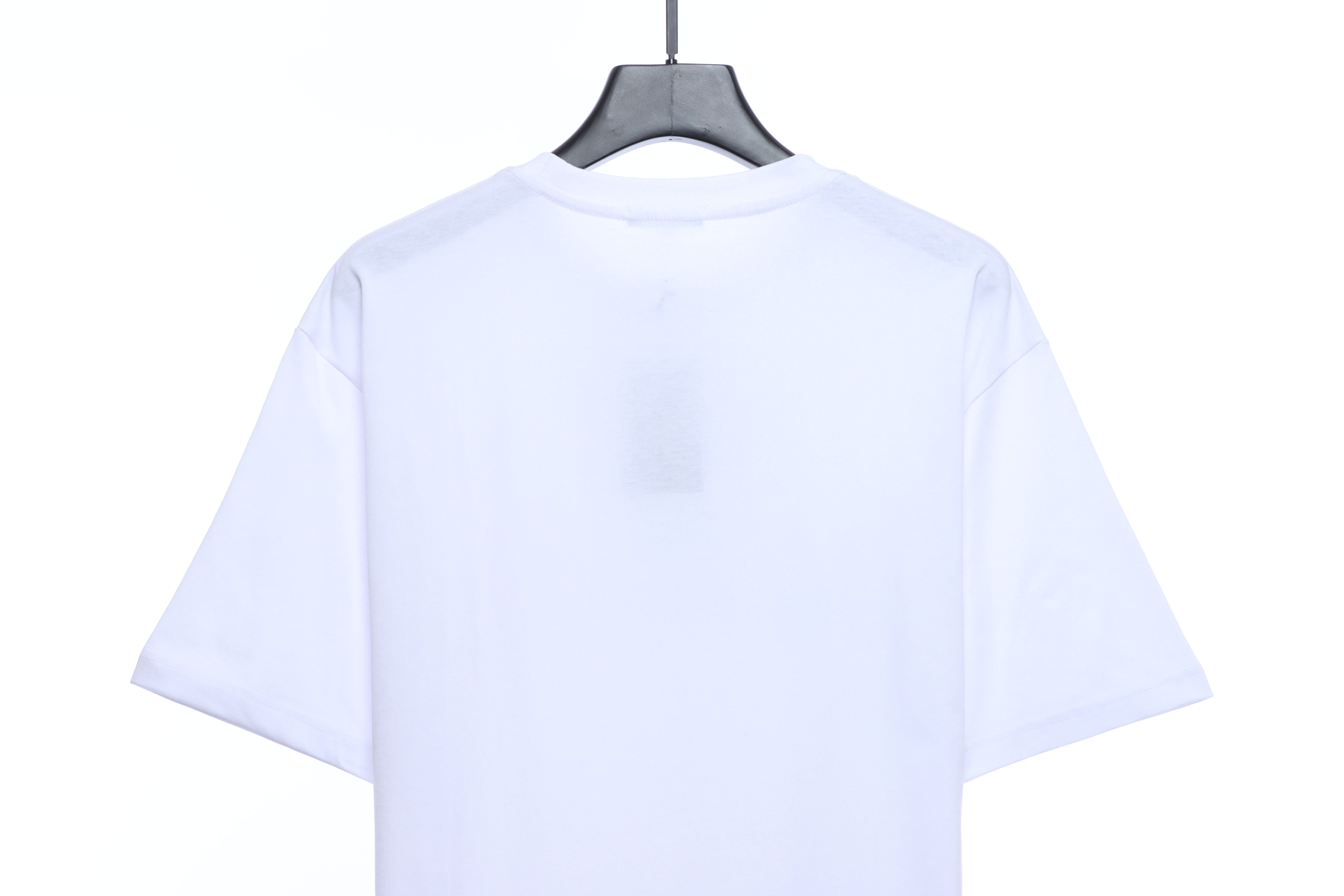 Balenciaga Double B Mosaic Print Short-Sleeve White