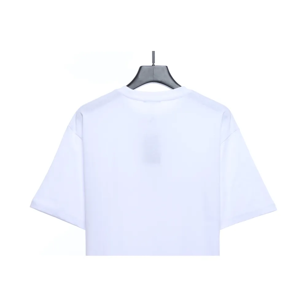 Balenciaga Double B Mosaic Print Short-Sleeve White
