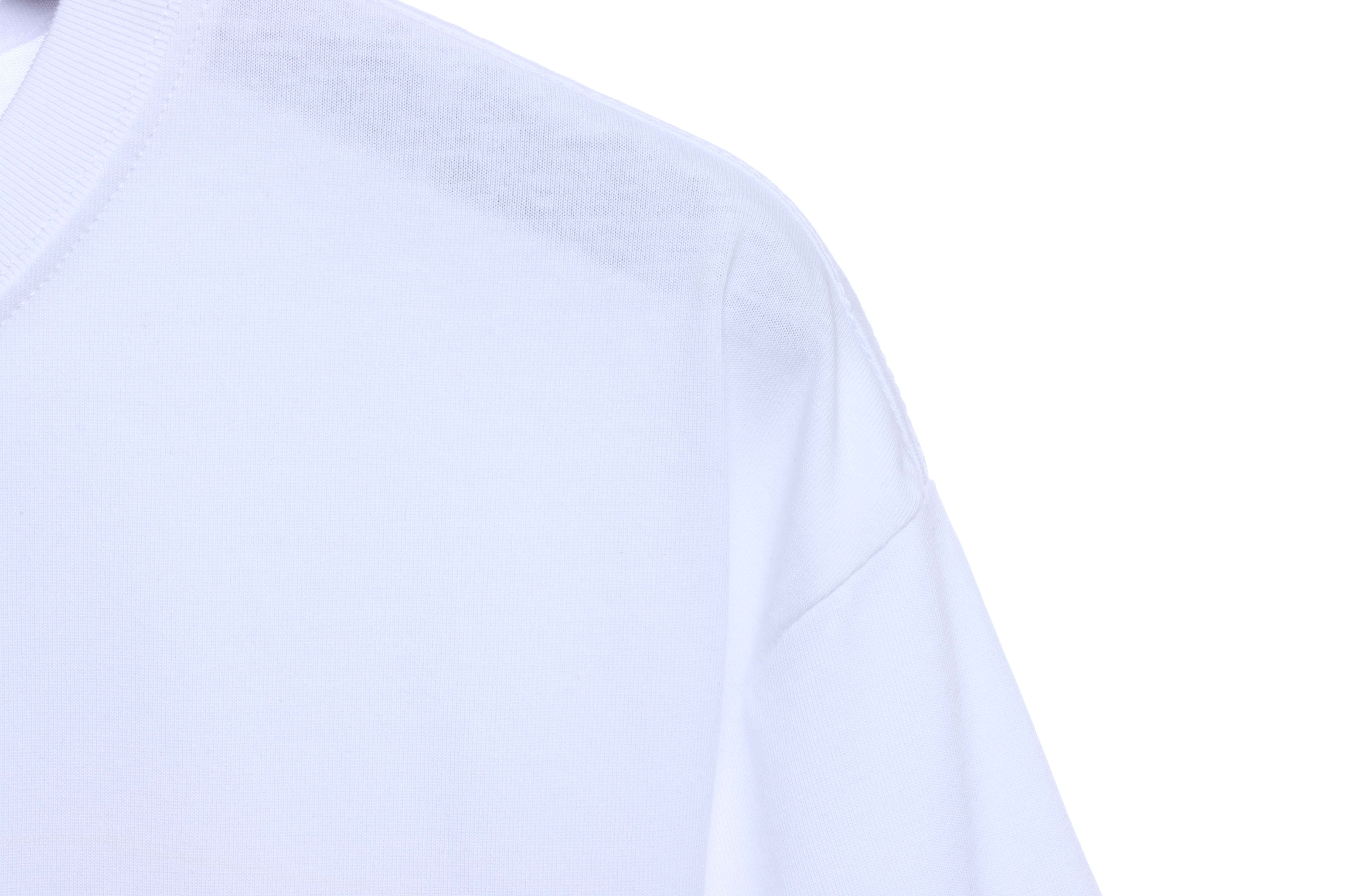 Balenciaga Double B Mosaic Print Short-Sleeve White