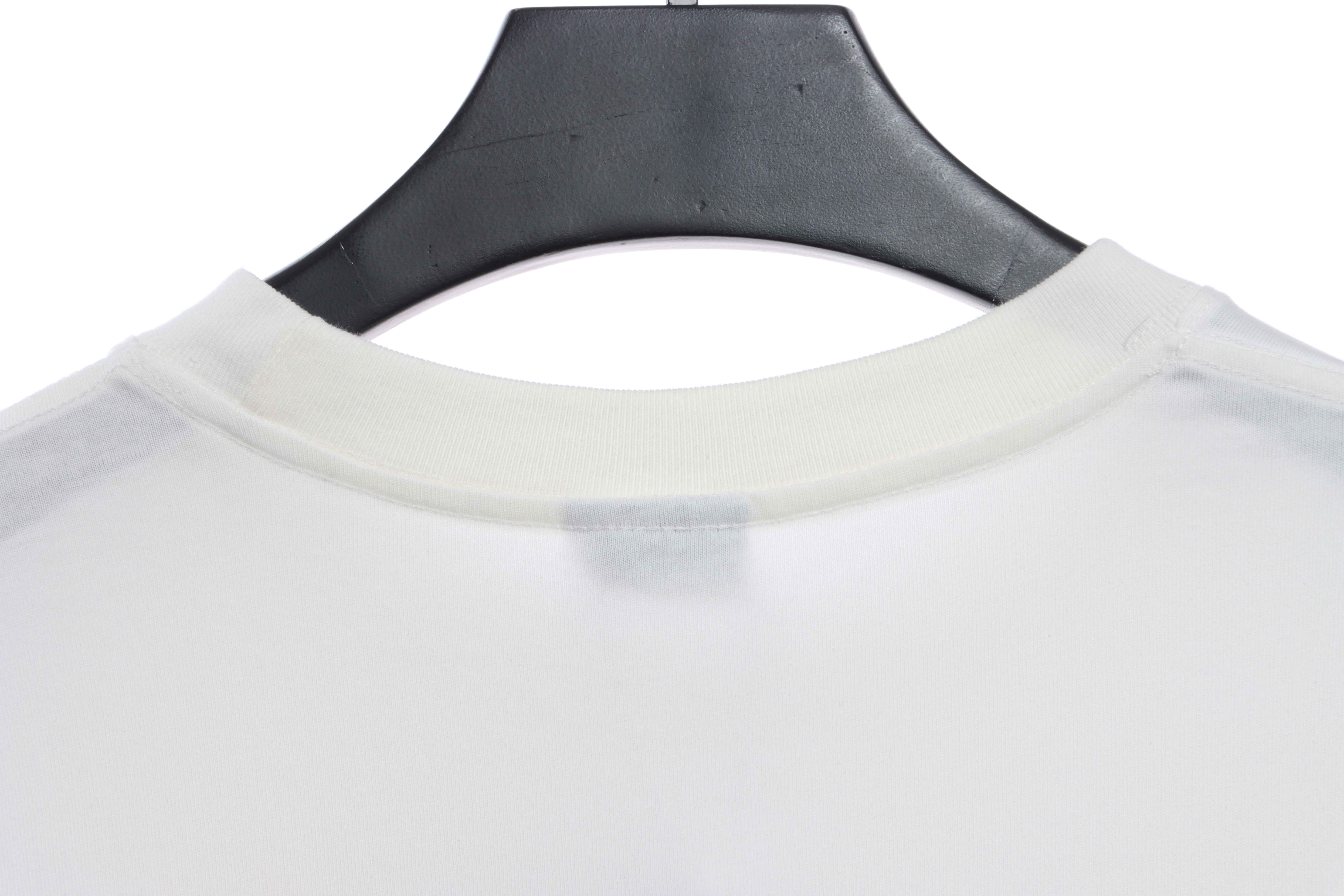 Balenciaga Double Ring LOGO Short Sleeve White