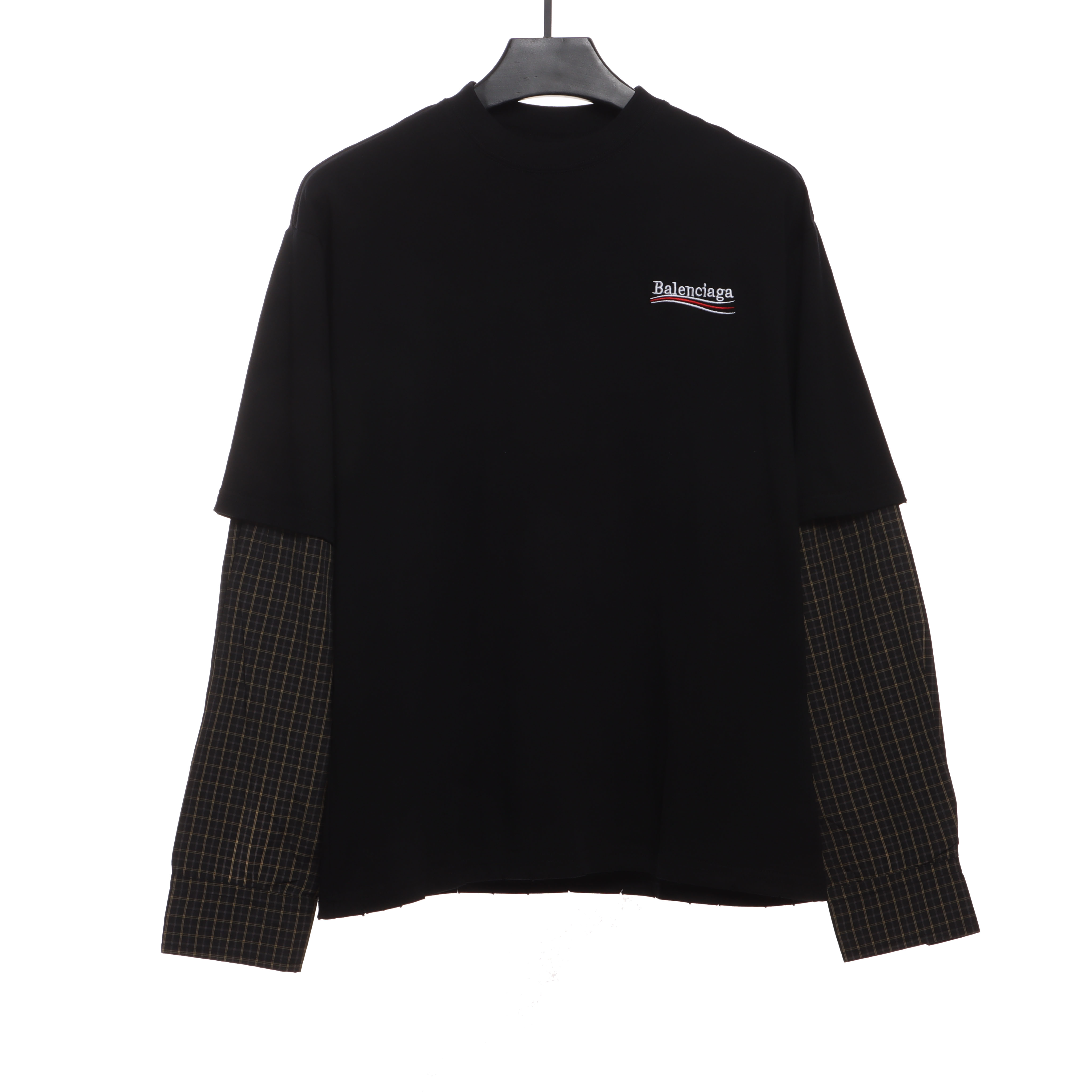 Balenciaga Embroidered Coke Fake Two-Piece Long Sleeve