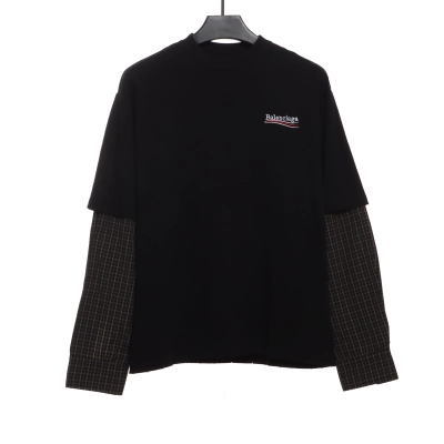 Balenciaga Embroidered Coke Fake Two-Piece Long Sleeve 01
