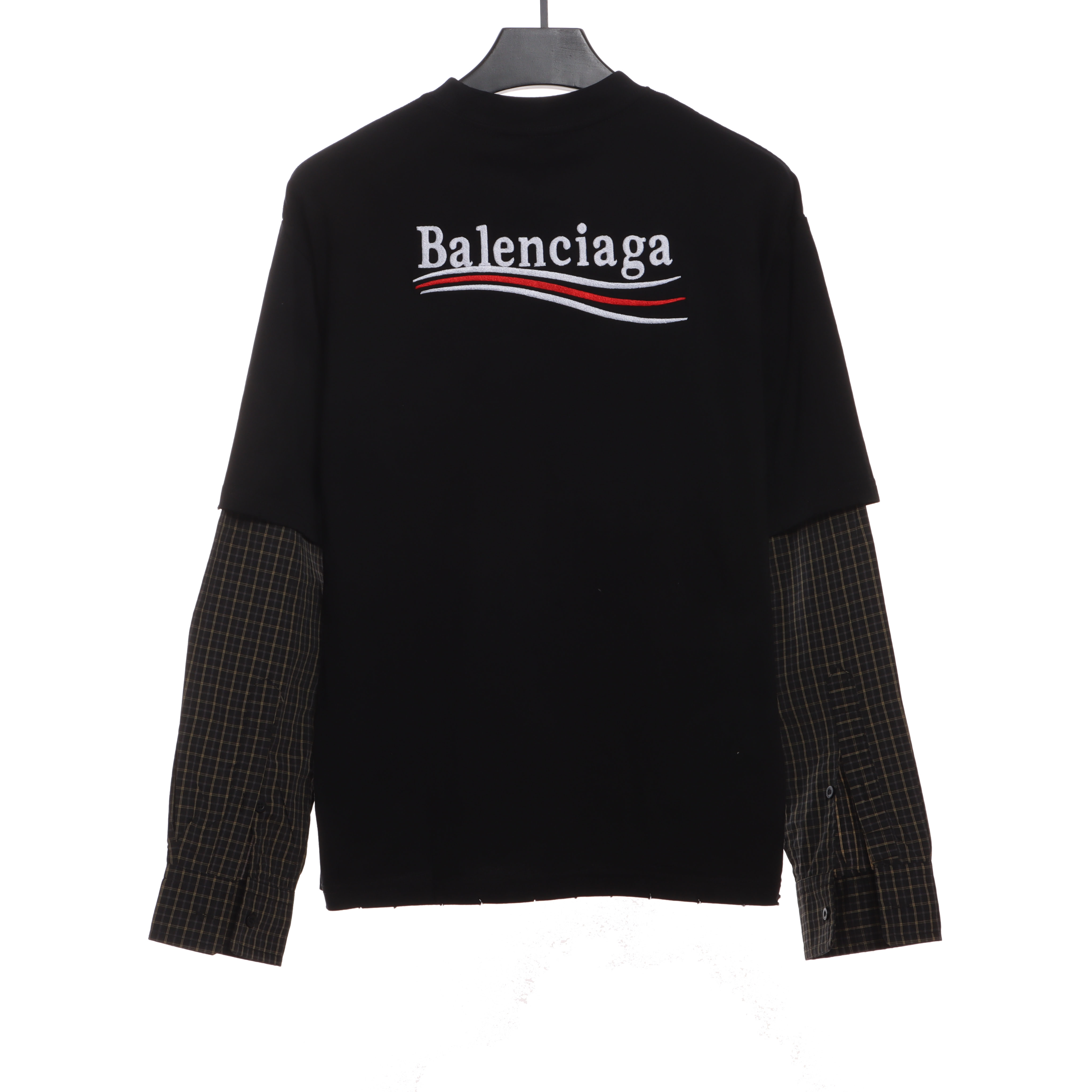Balenciaga Embroidered Coke Fake Two-Piece Long Sleeve