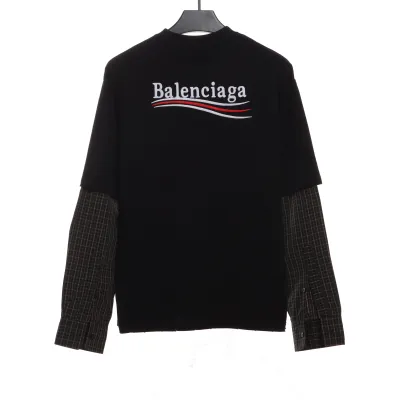 Balenciaga Embroidered Coke Fake Two-Piece Long Sleeve 02