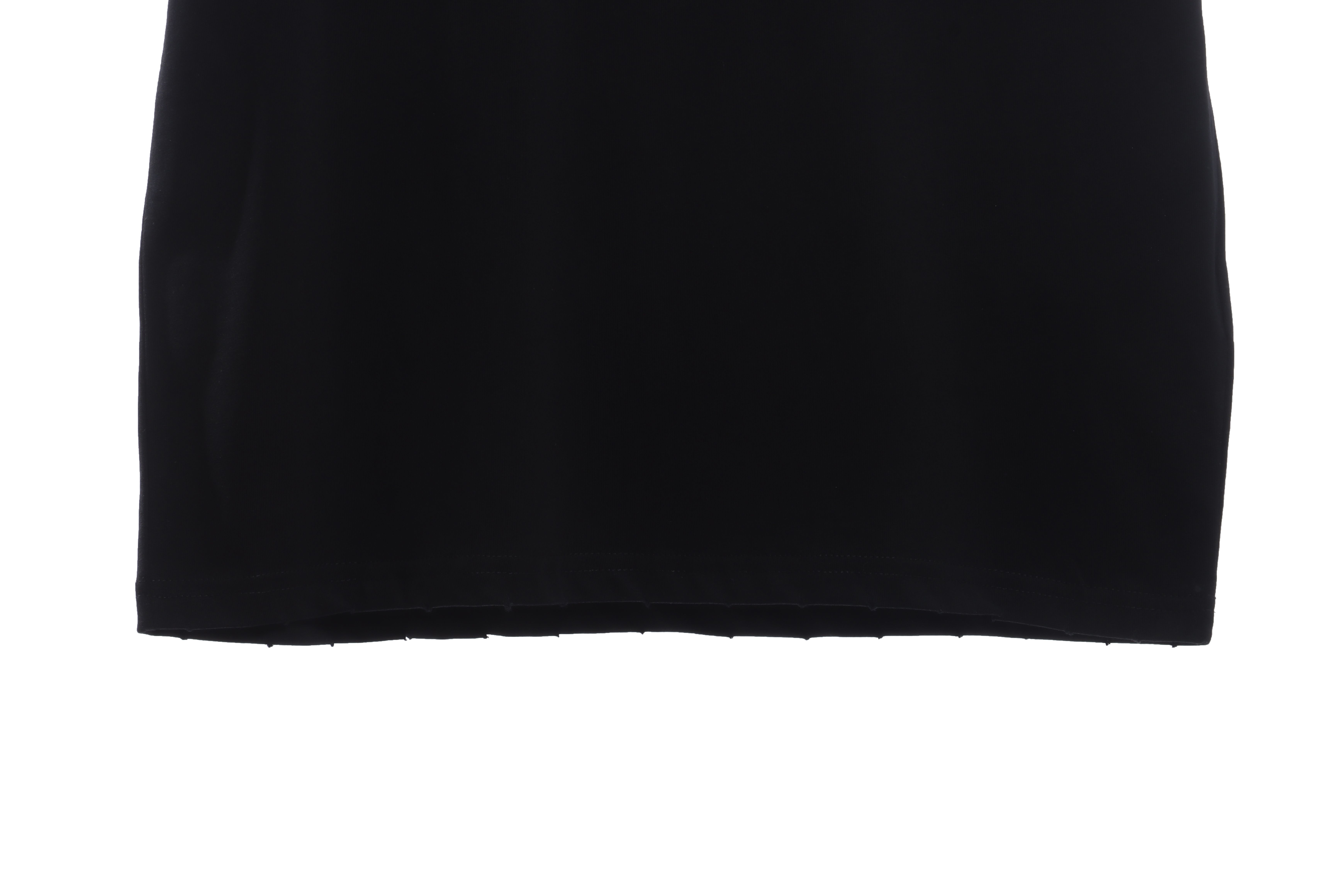 Balenciaga Embroidered Lettering Distressed Short Sleeves Black