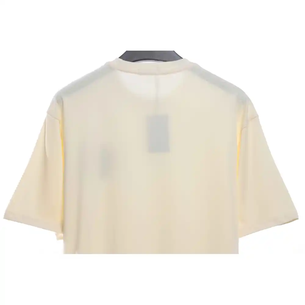 Balenciaga Embroidered Scissors Wheat Ear LOGO Short Sleeve