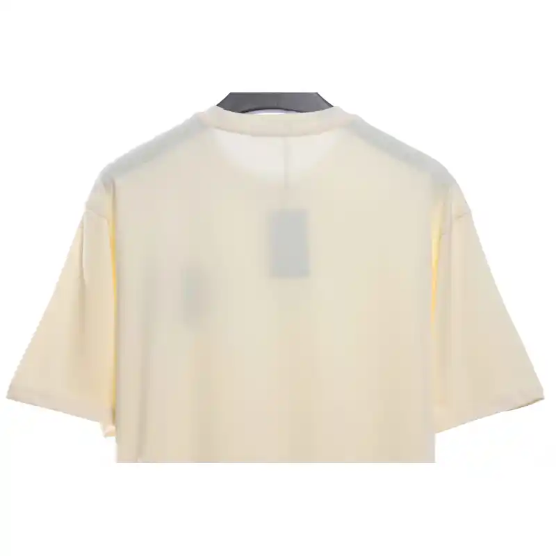 Balenciaga Embroidered Scissors Wheat Ear LOGO Short Sleeve