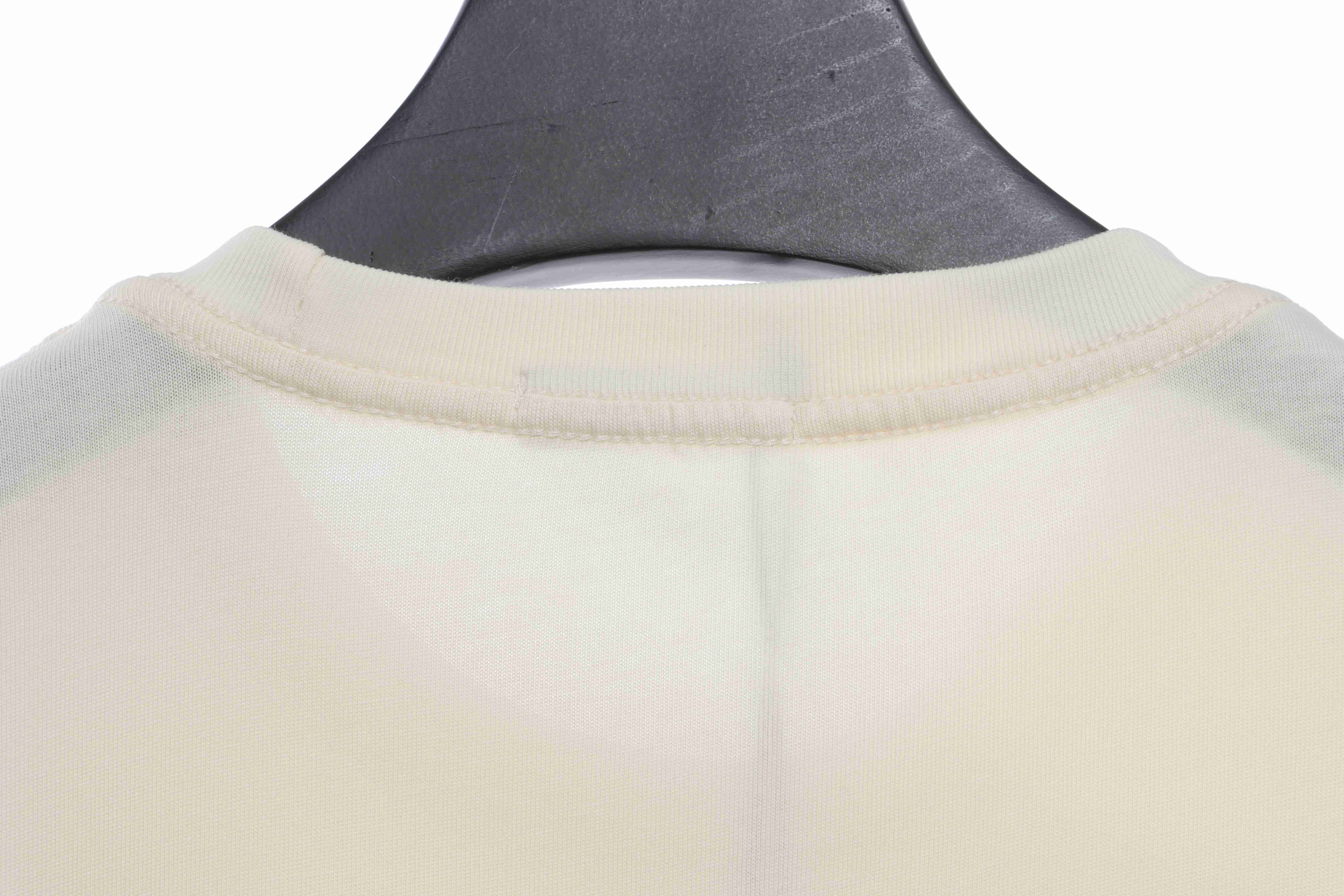 Balenciaga Embroidered Scissors Wheat Ear LOGO Short Sleeve