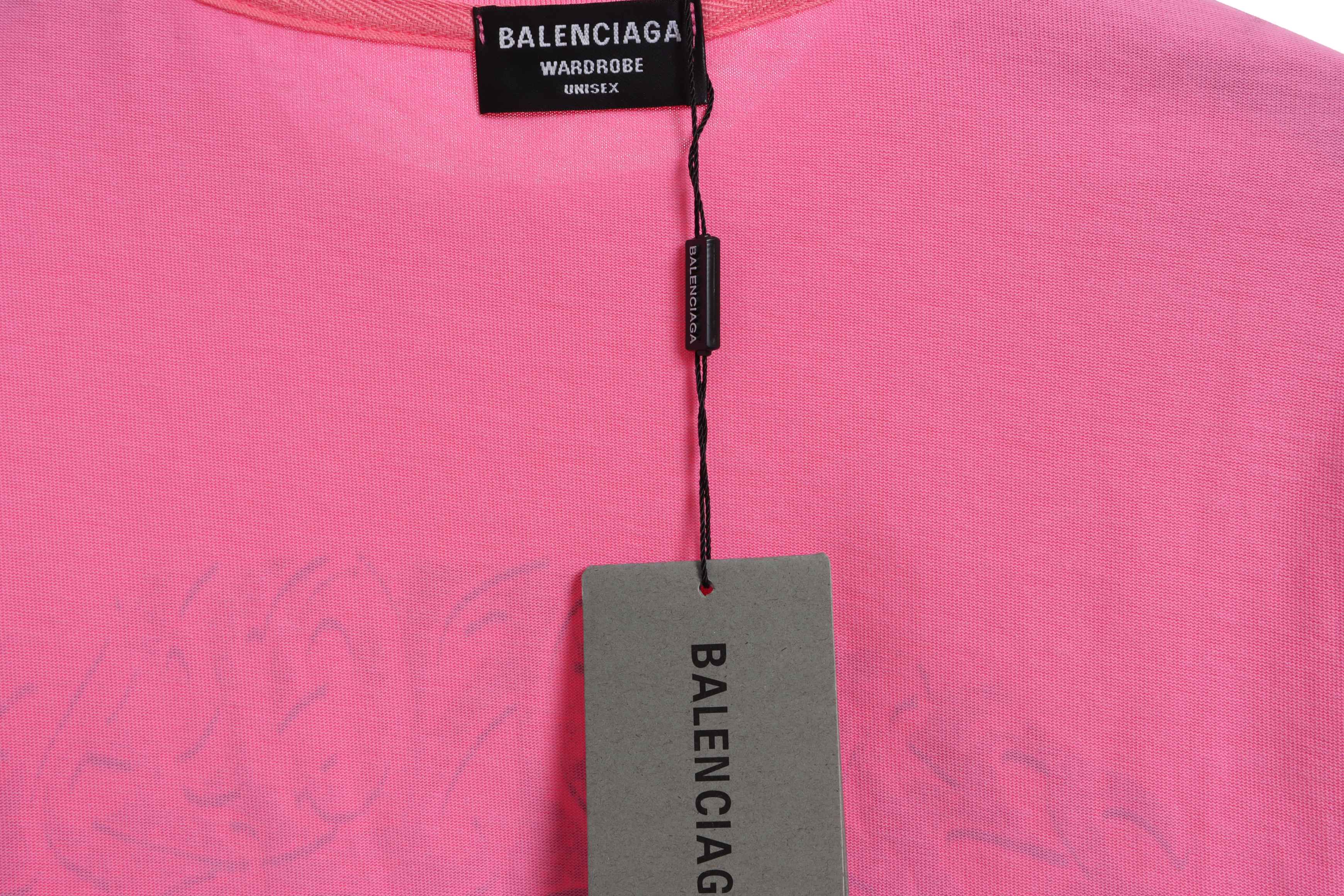 Balenciaga Flame Letter Graffiti Long Sleeve T