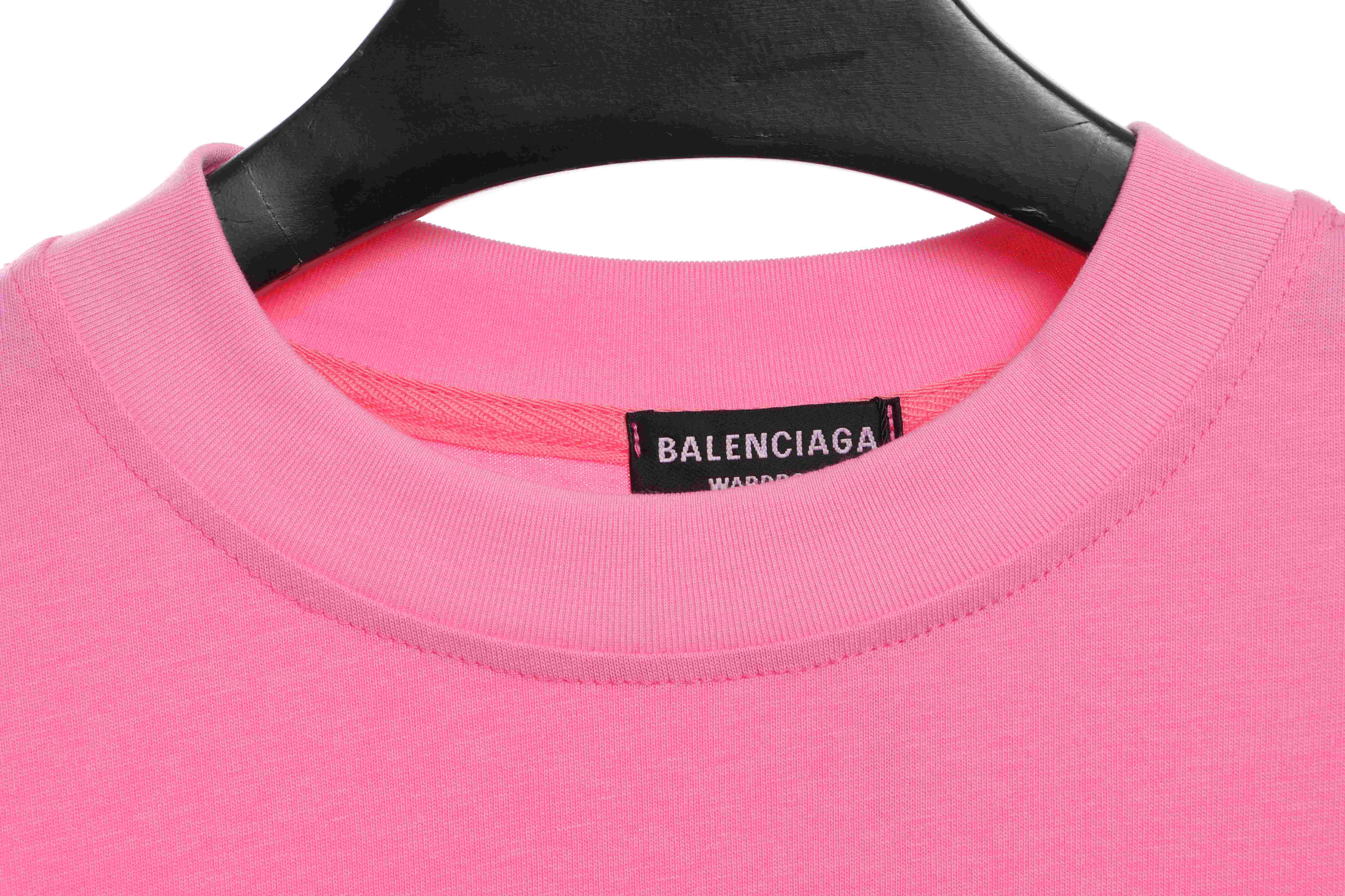 Balenciaga Flame Letter Graffiti Long Sleeve T