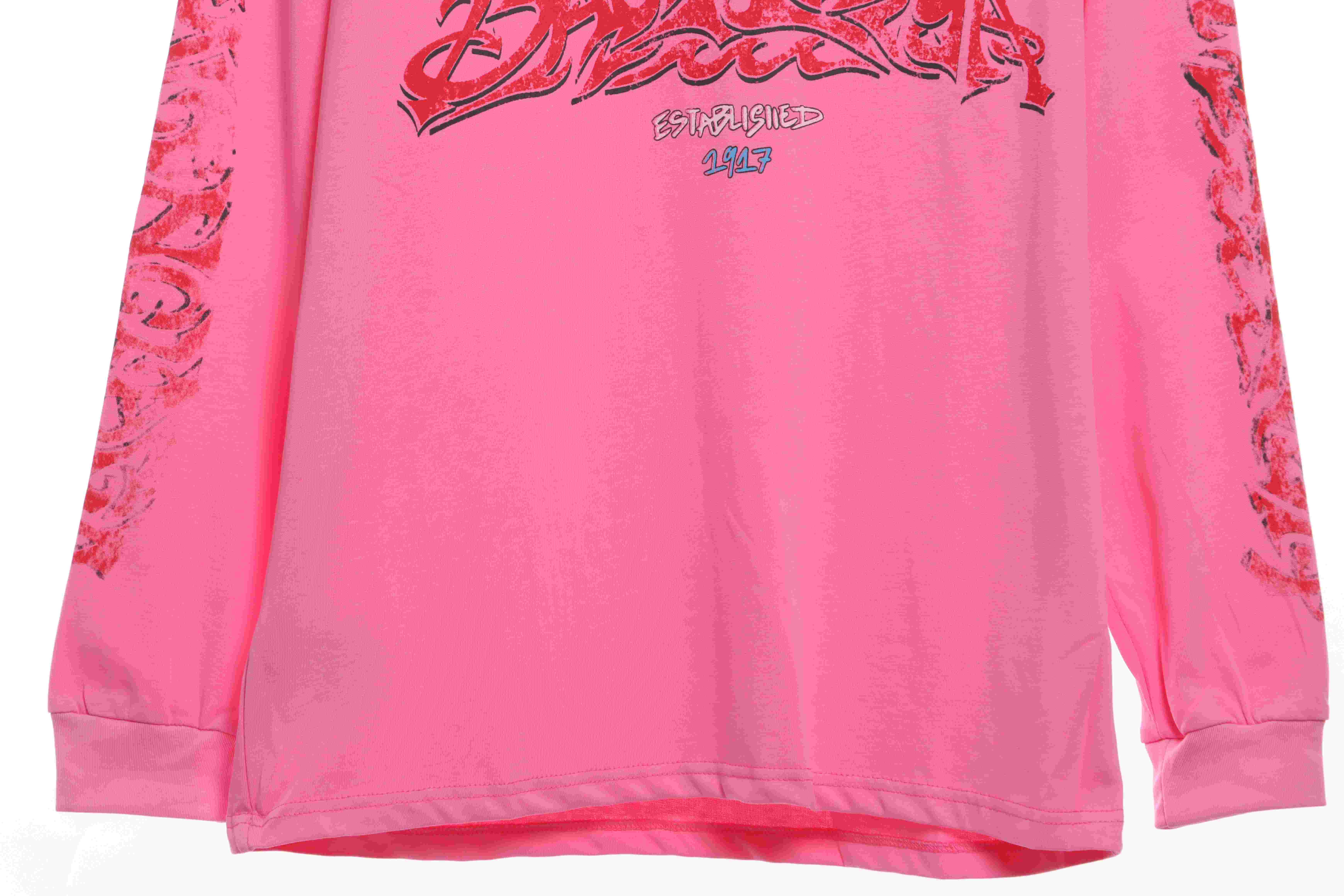 Balenciaga Flame Letter Graffiti Long Sleeve T