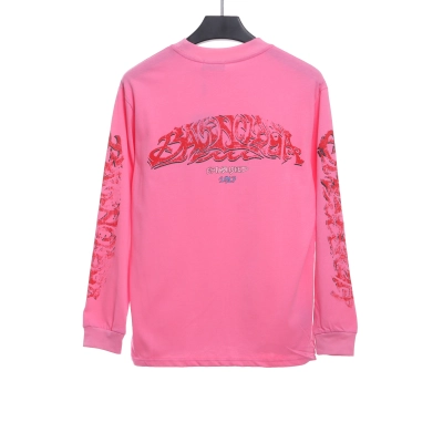 Balenciaga Flame Letter Graffiti Long Sleeve T 02