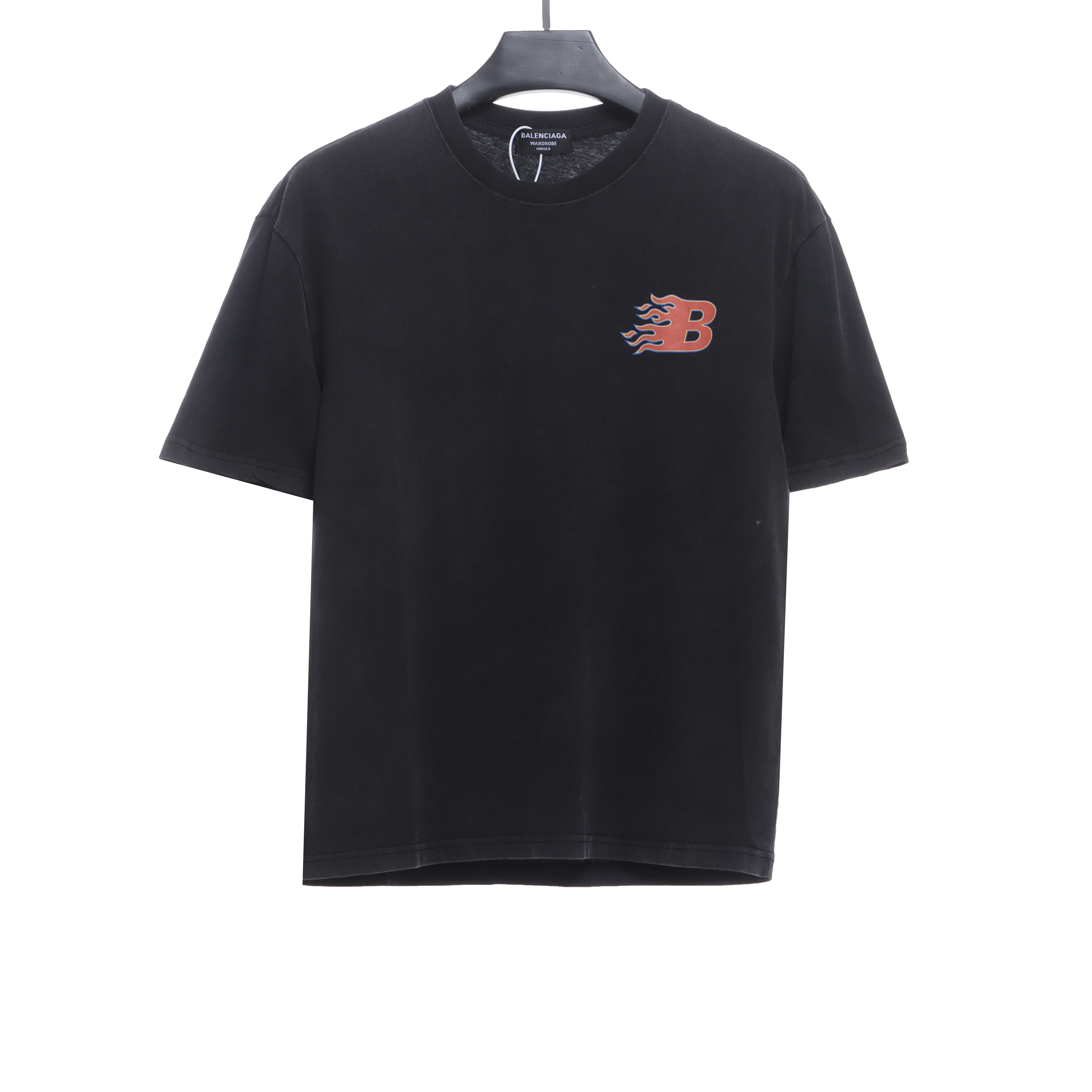 Balenciaga Flame Letter Short Sleeves
