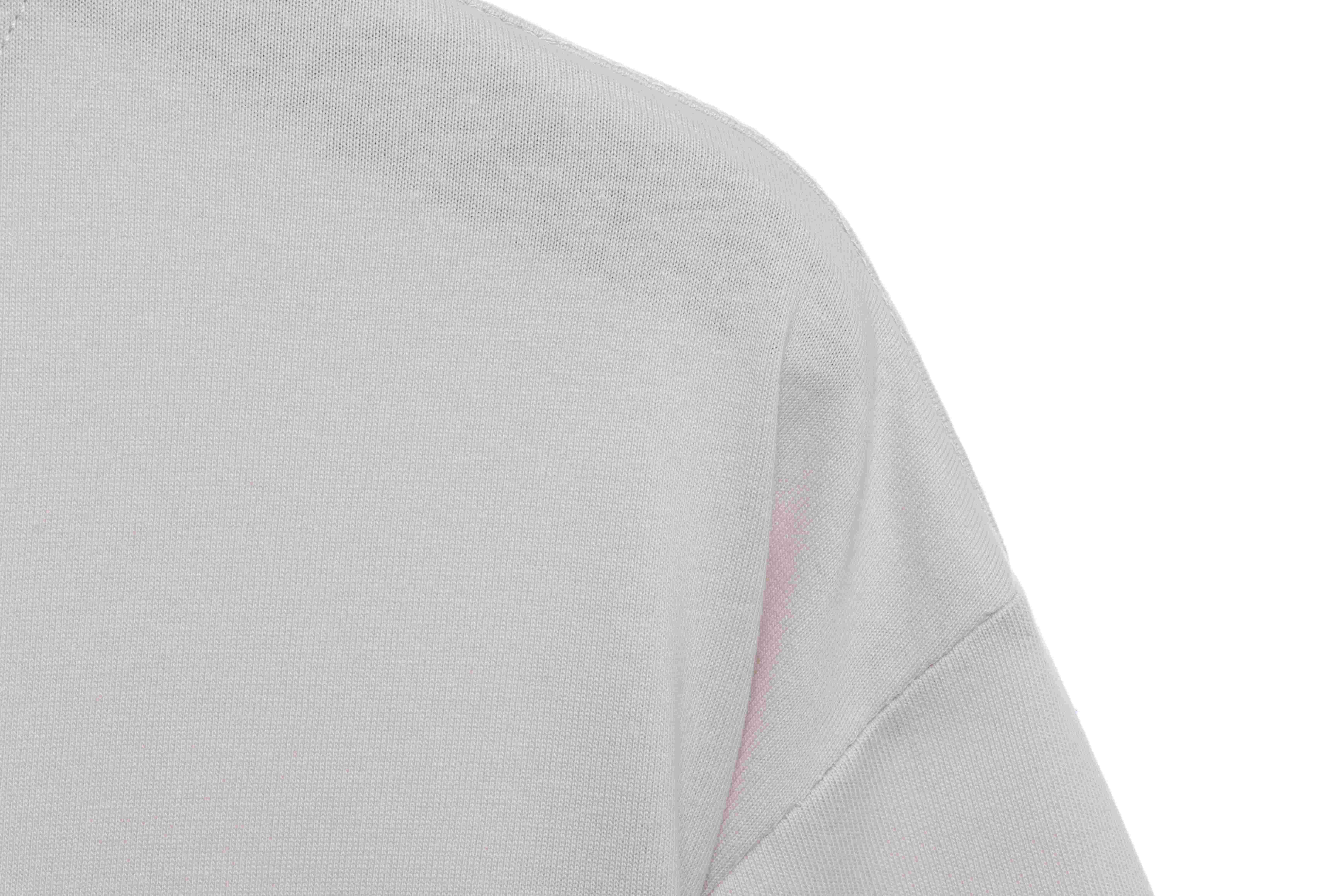 Balenciaga Front And Back Letter Print Short Sleeves White