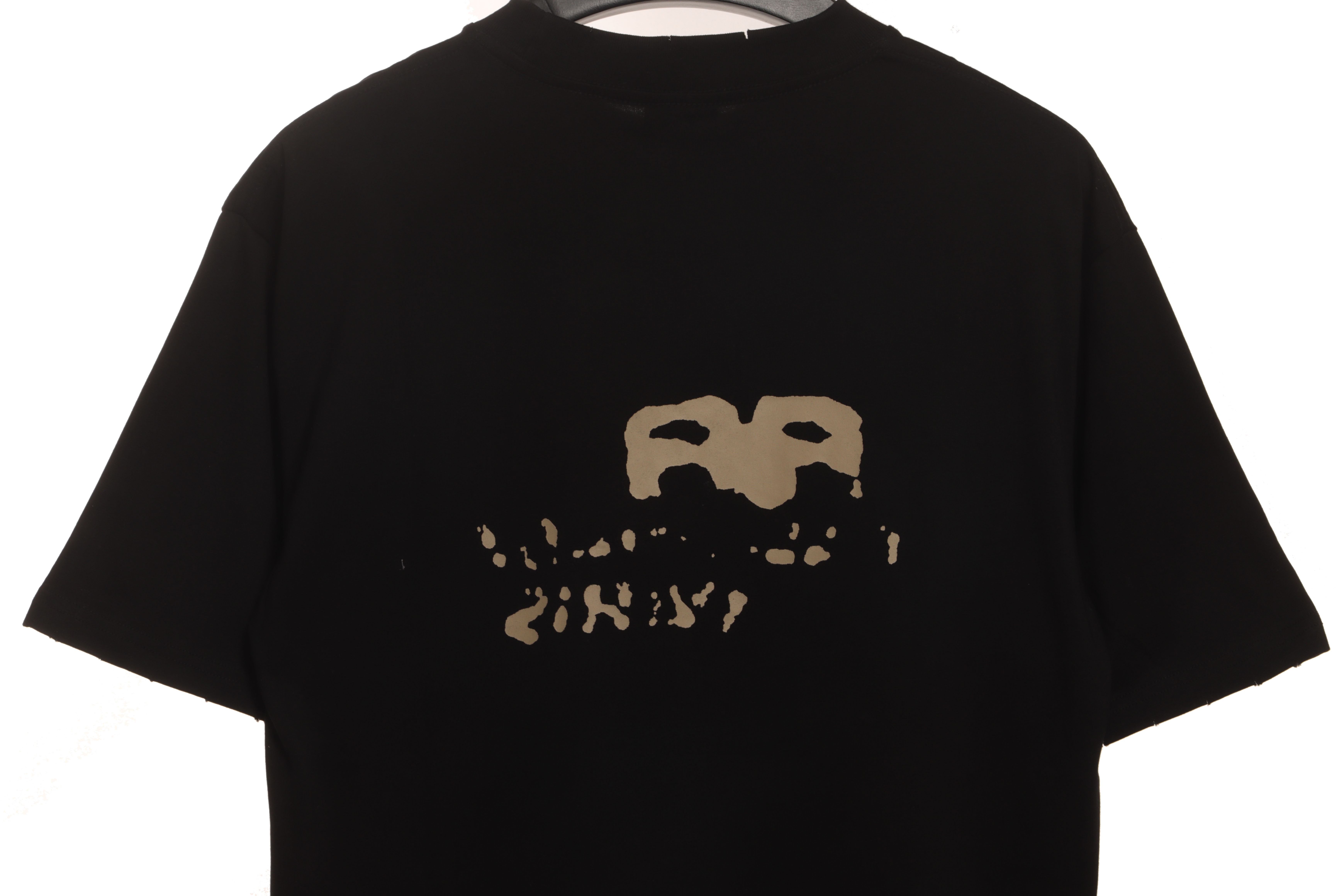 Balenciaga Hand Draw Double B Graffiti Short Sleeve Black