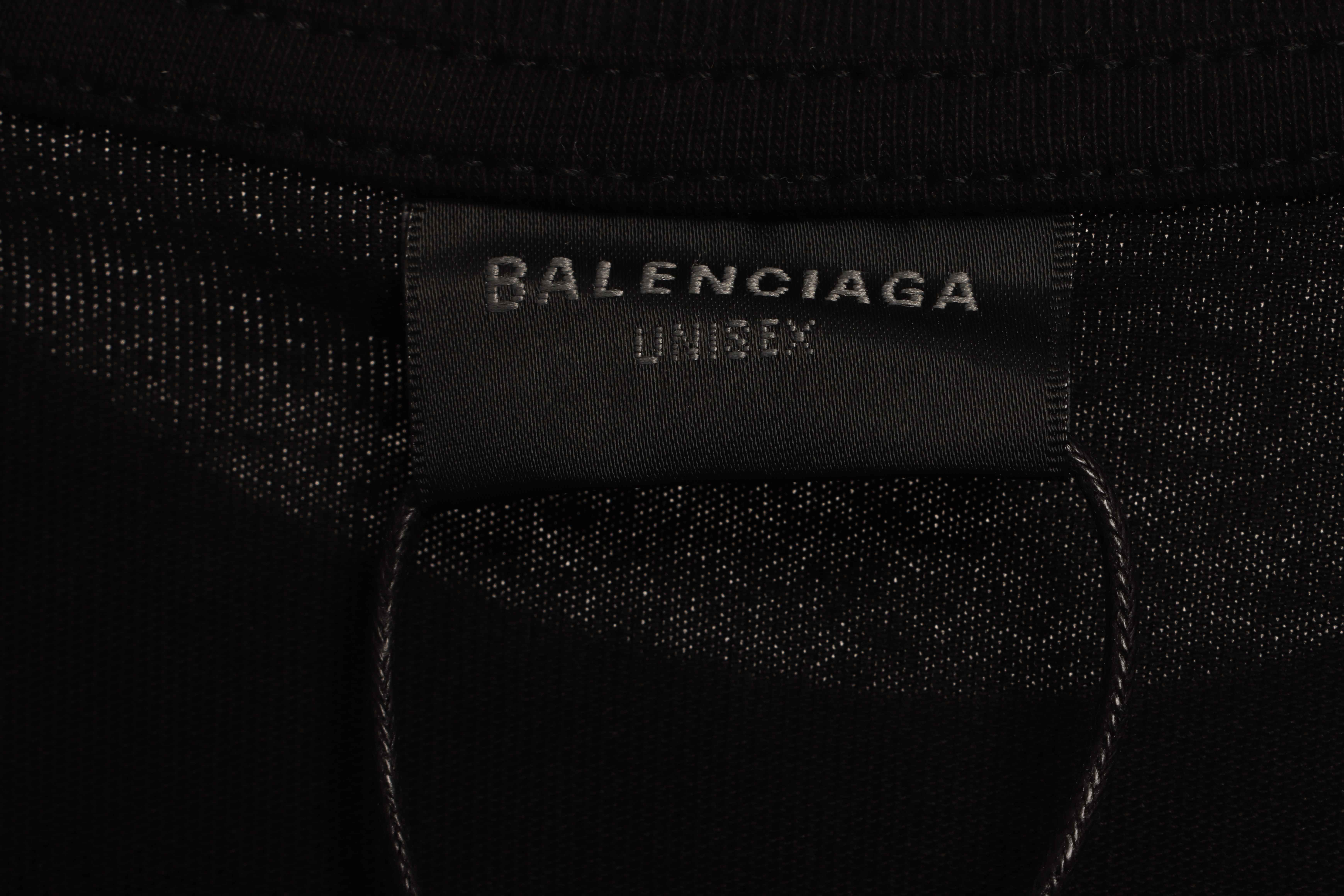 Balenciaga Hand Draw Double B Graffiti Short Sleeve Black