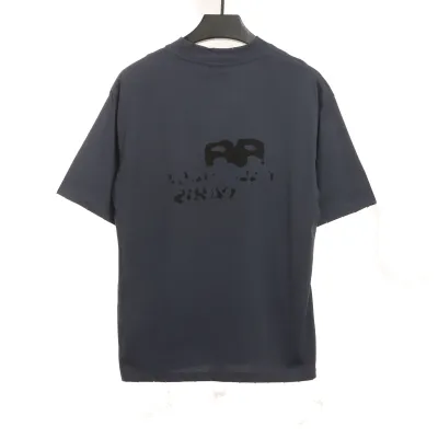 Balenciaga Hand Draw Double B Graffiti Short Sleeve Grey 02