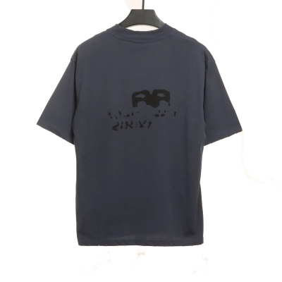 Balenciaga Hand Draw Double B Graffiti Short Sleeve Grey 02