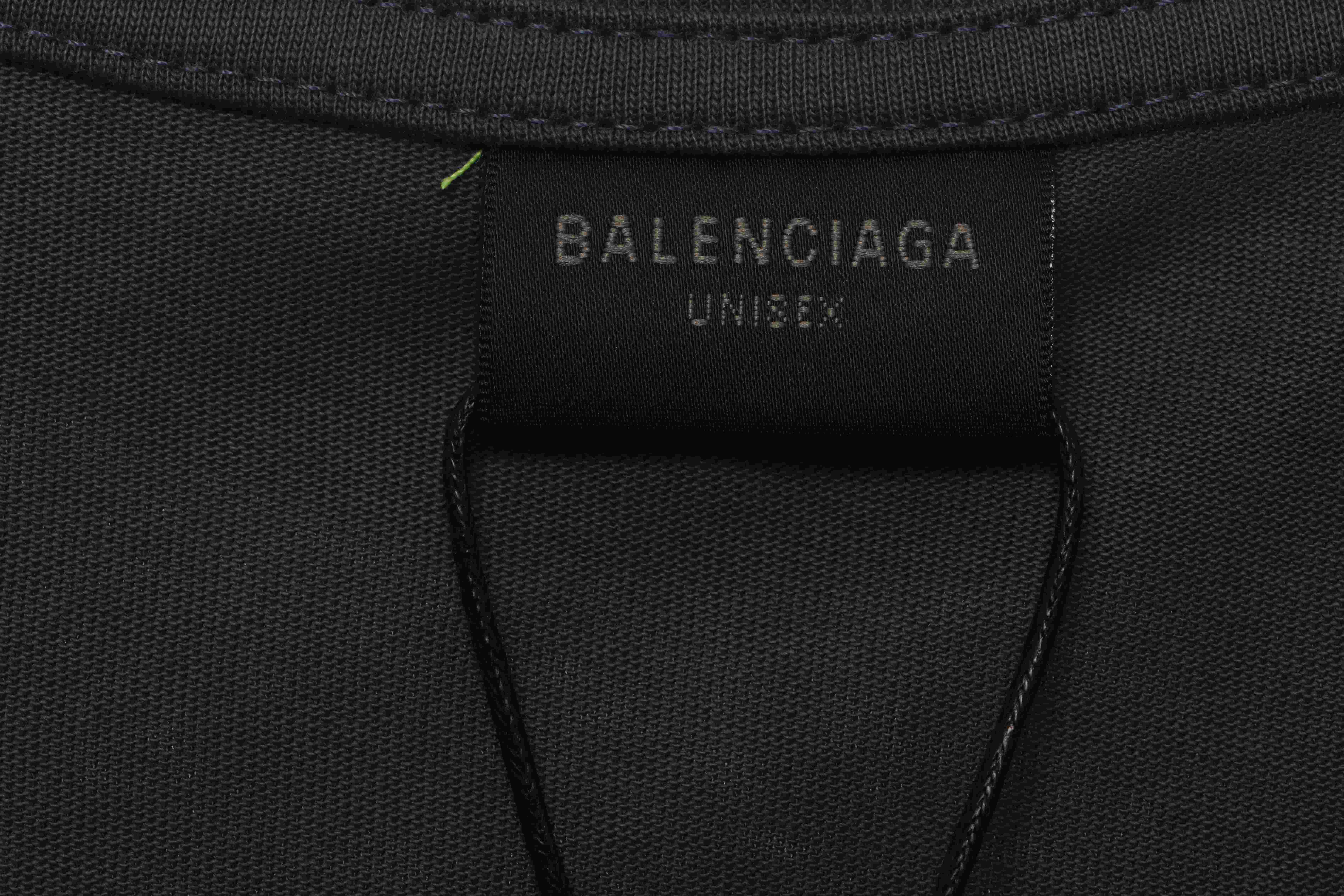 Balenciaga Hand Draw Double B Graffiti Short Sleeve Grey