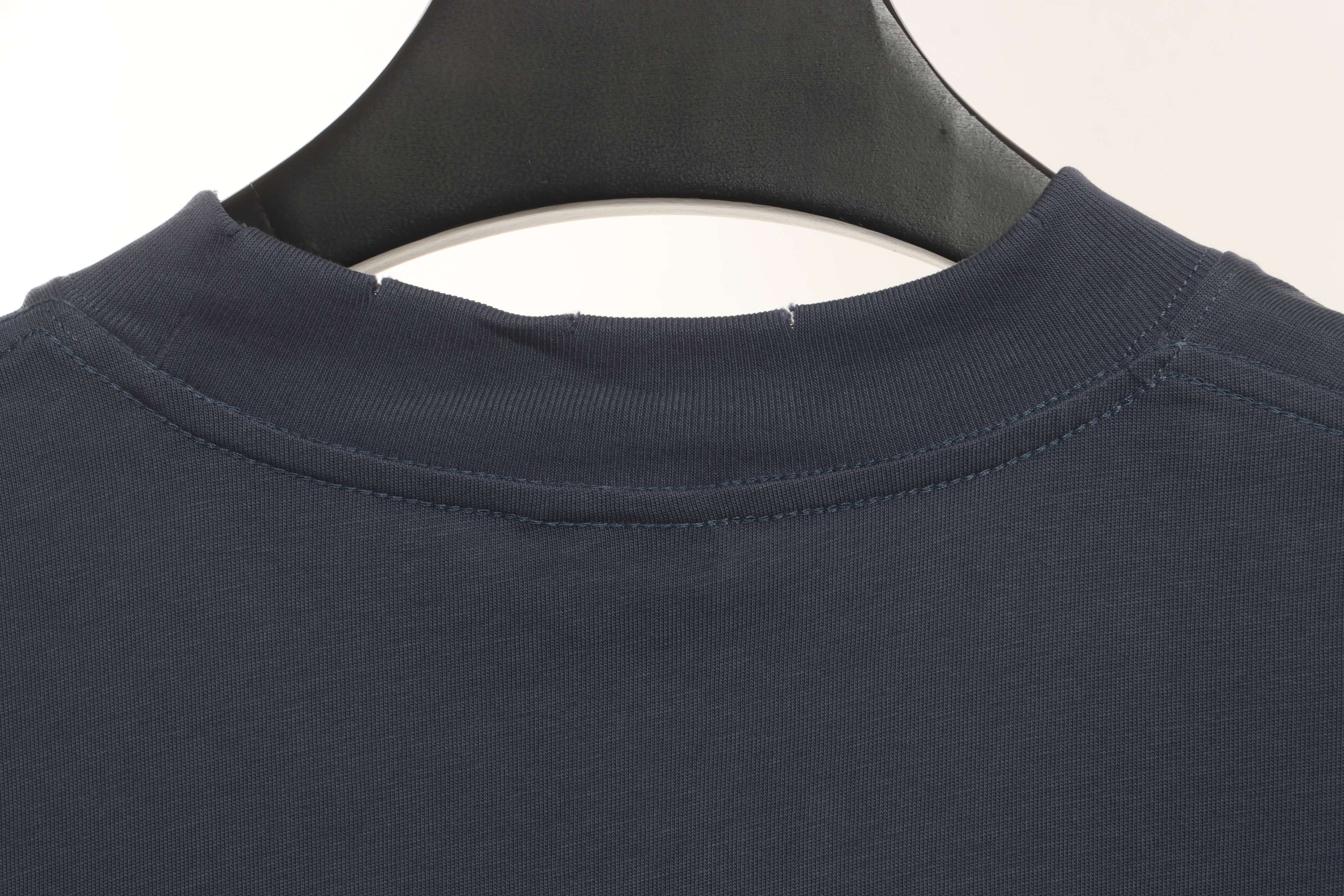 Balenciaga Hand Draw Double B Graffiti Short Sleeve Grey