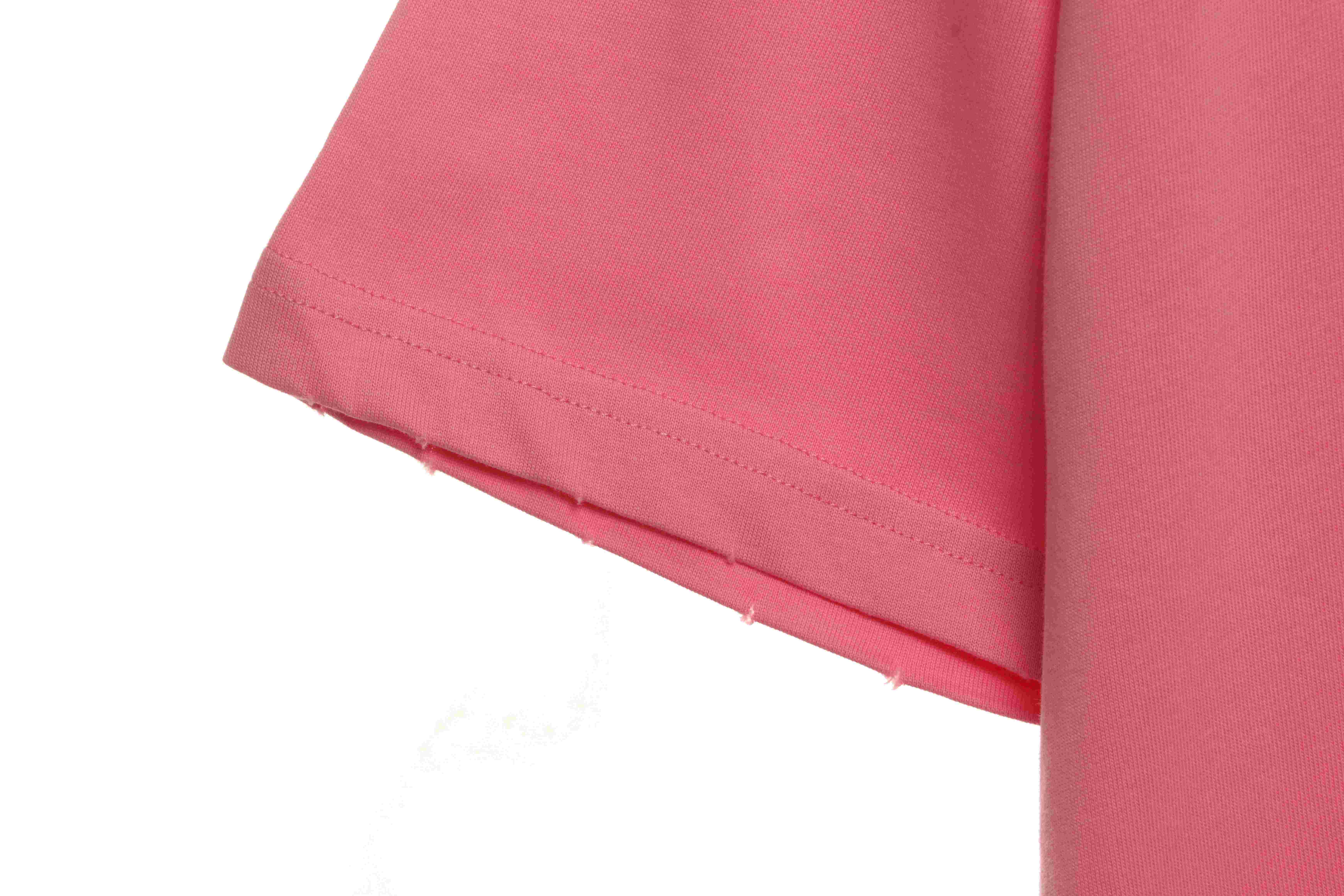 Balenciaga Hand Draw Double B Graffiti Short Sleeve Pink