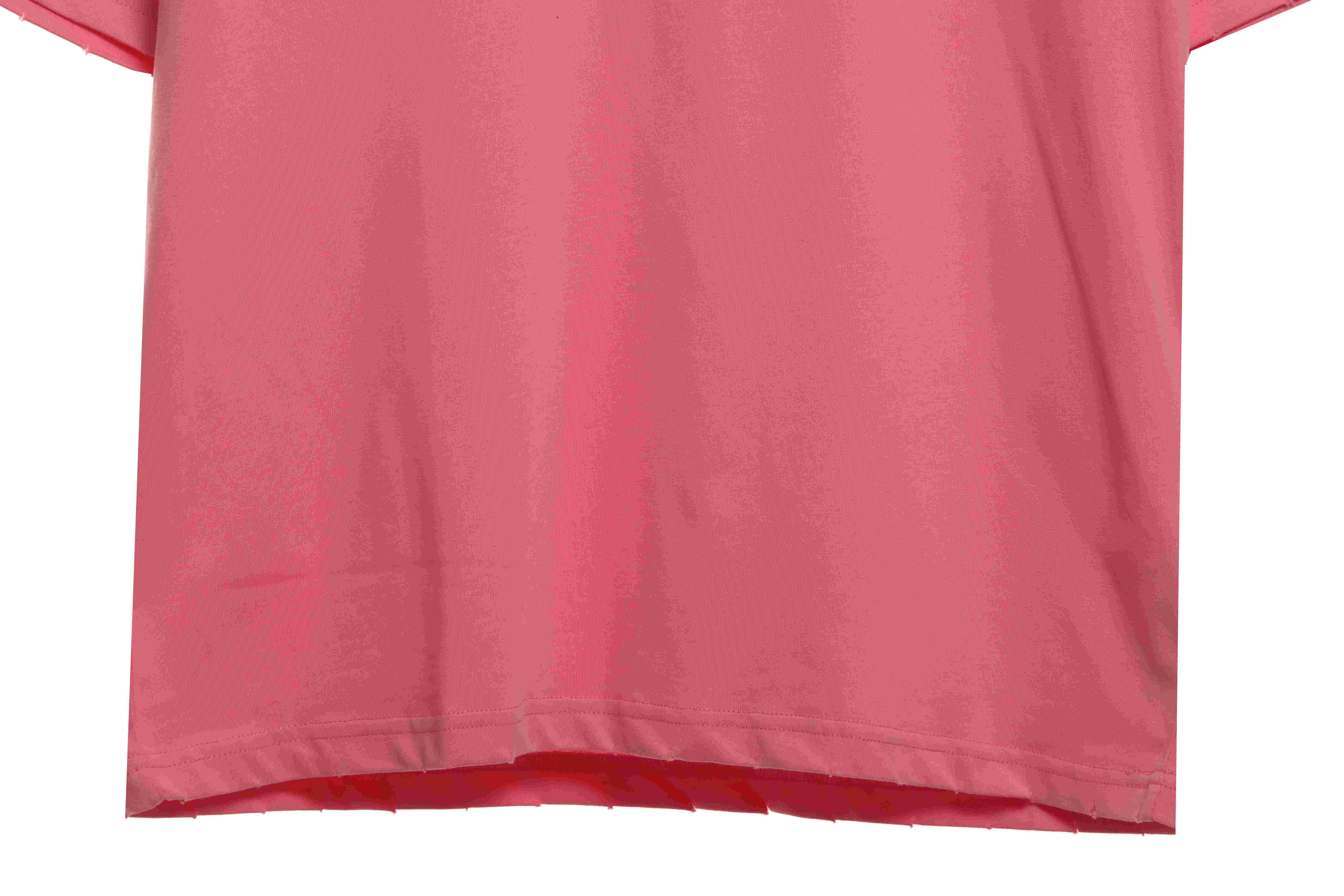 Balenciaga Hand Draw Double B Graffiti Short Sleeve Pink