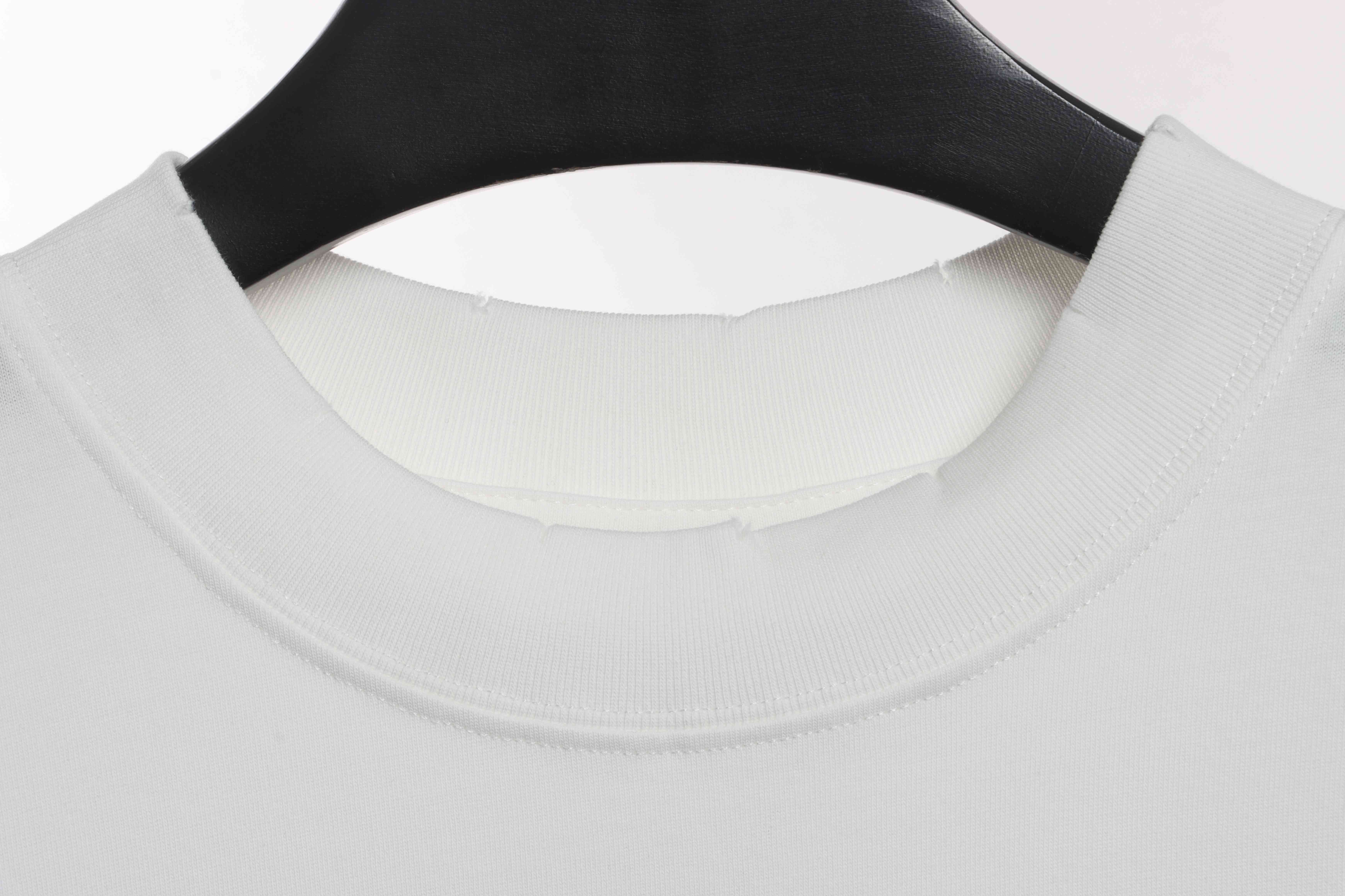 Balenciaga Hand Draw Double B Graffiti Short Sleeve White