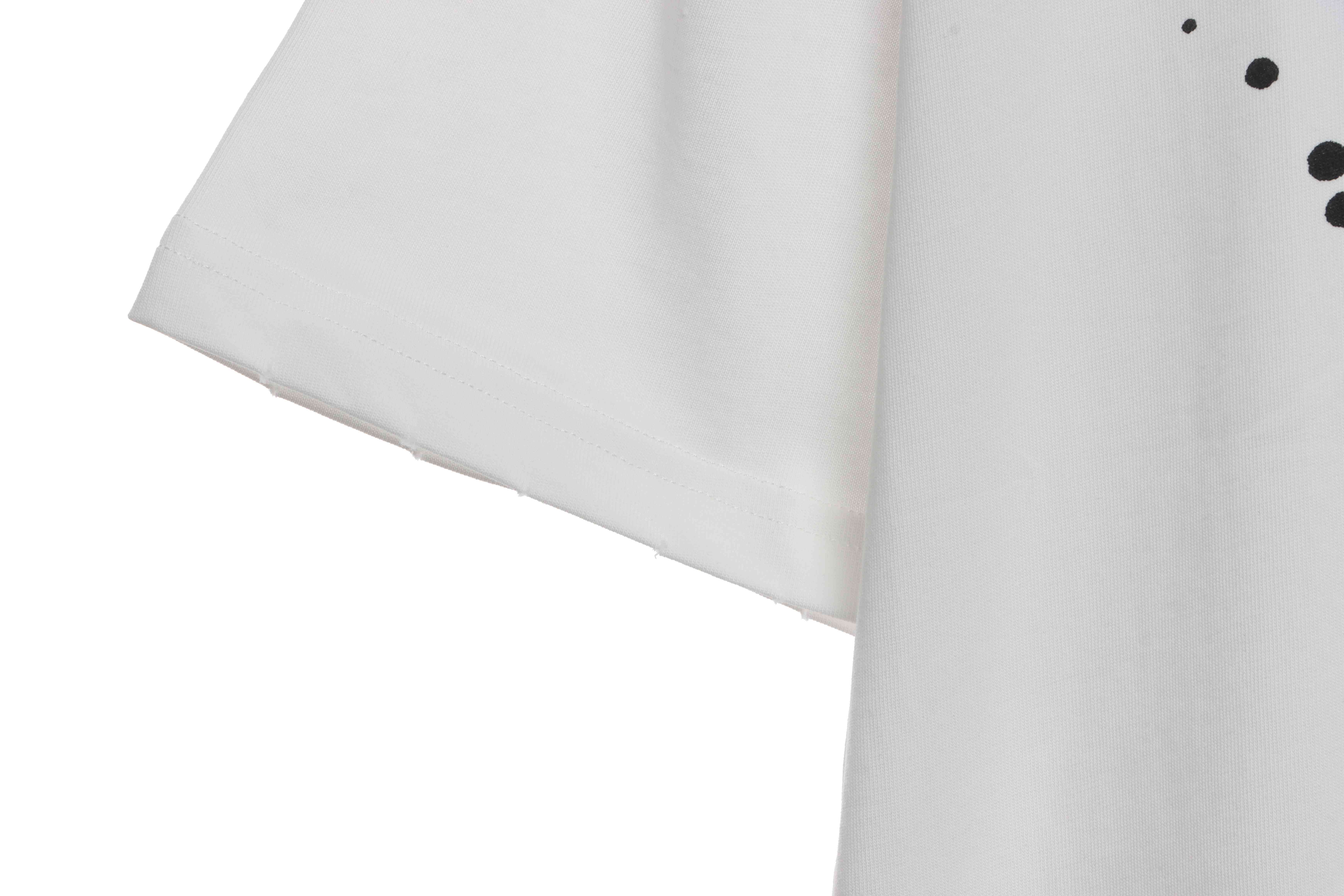 Balenciaga Hand Draw Double B Graffiti Short Sleeve White