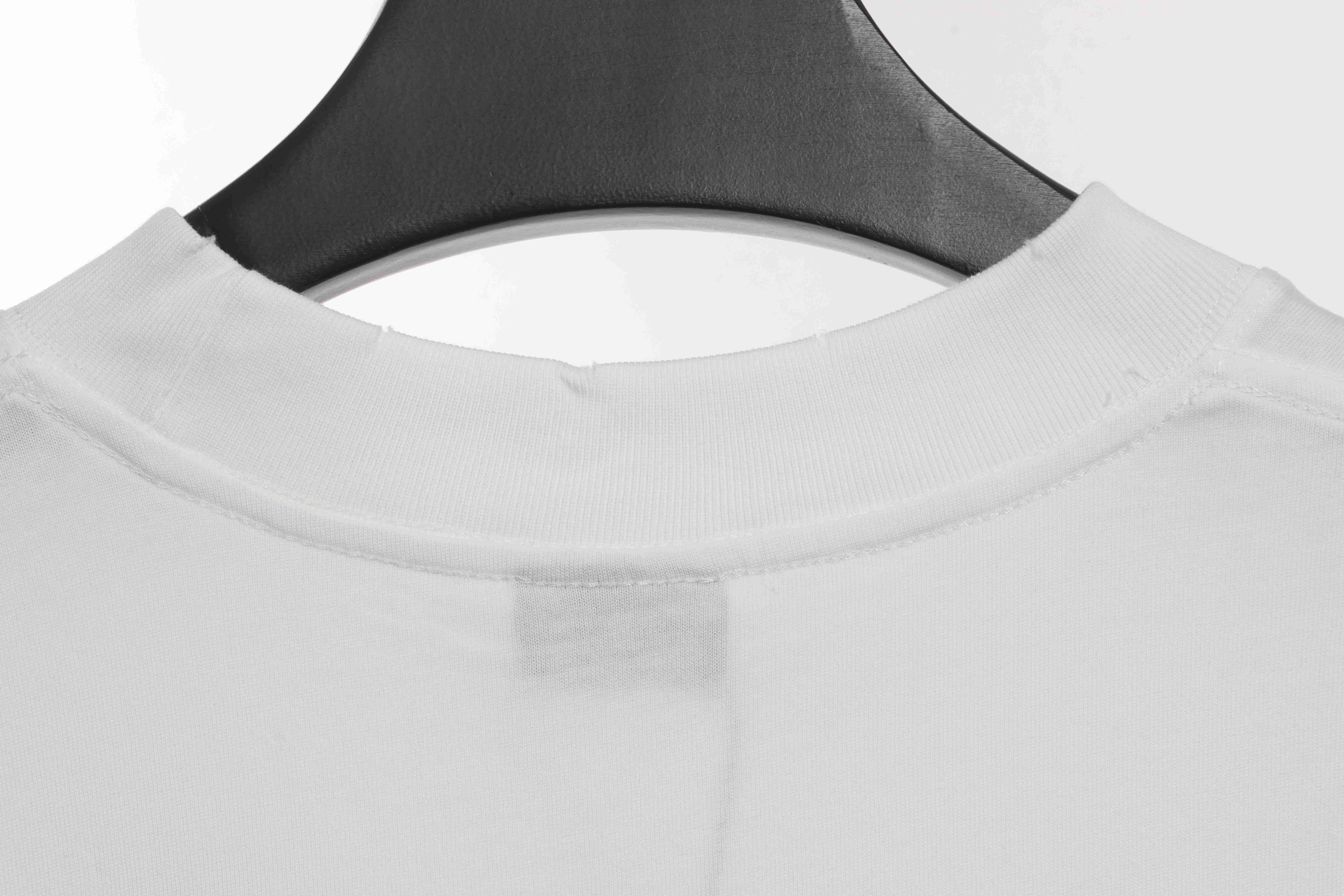 Balenciaga Hand Draw Double B Graffiti Short Sleeve White