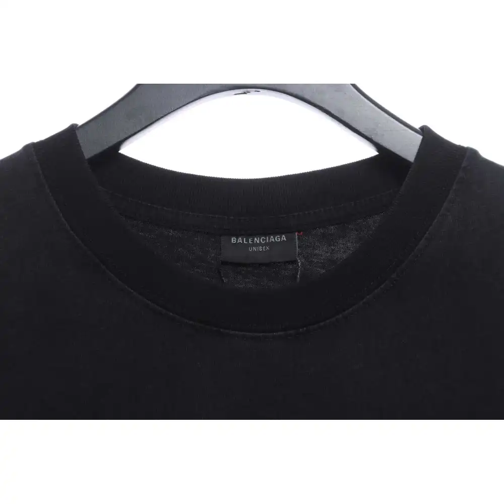 Balenciaga Hand Washed Double B Graffiti Short Sleeve