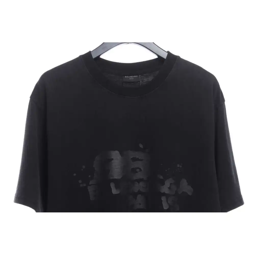 Balenciaga Hand Washed Double B Graffiti Short Sleeve