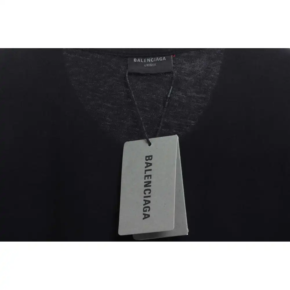 Balenciaga Hand Washed Double B Graffiti Short Sleeve