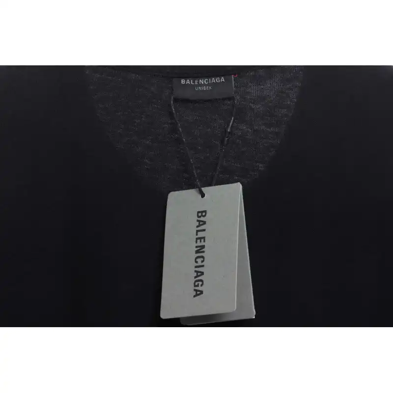Balenciaga Hand Washed Double B Graffiti Short Sleeve