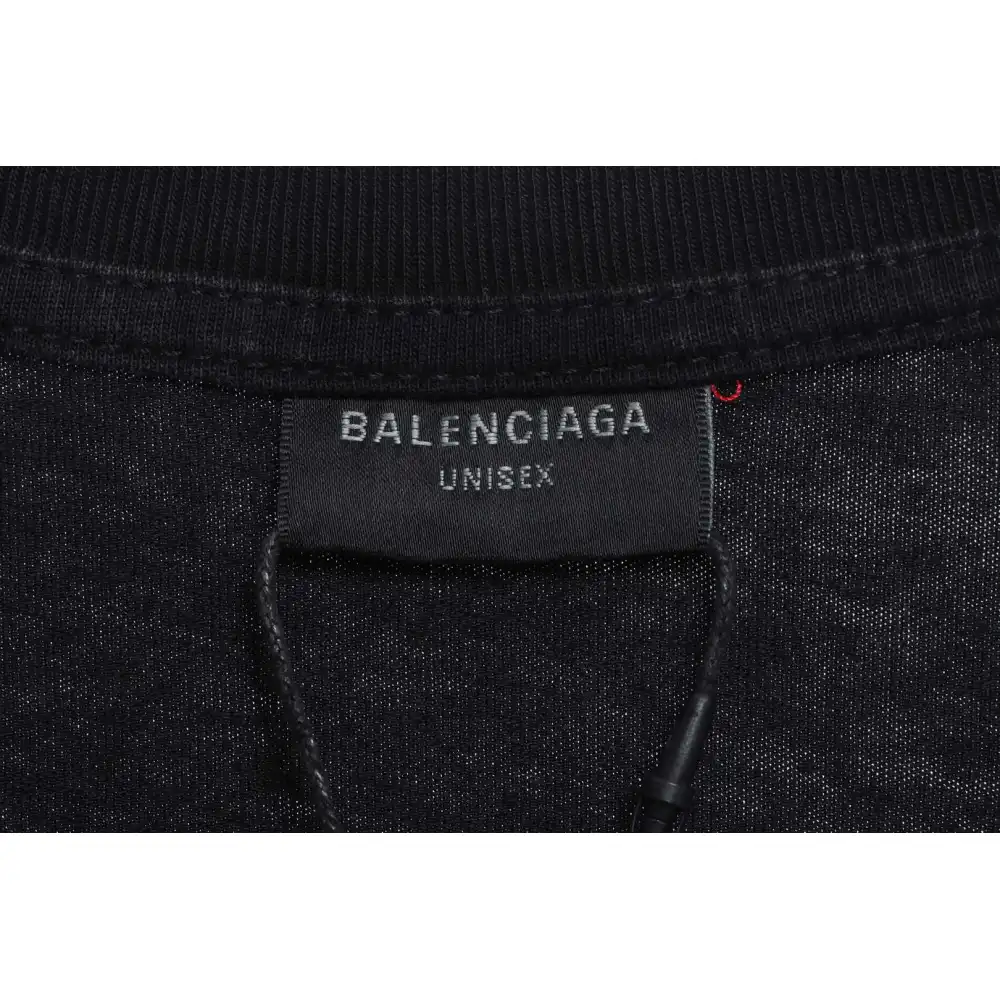 Balenciaga Hand Washed Double B Graffiti Short Sleeve