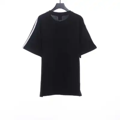 Balenciaga Joint Clover Embroidered Short Sleeves Black 02