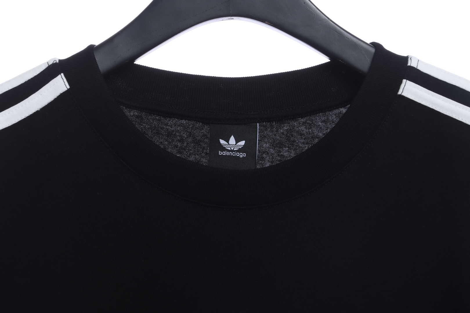 Balenciaga Joint Clover Embroidered Short Sleeves Black