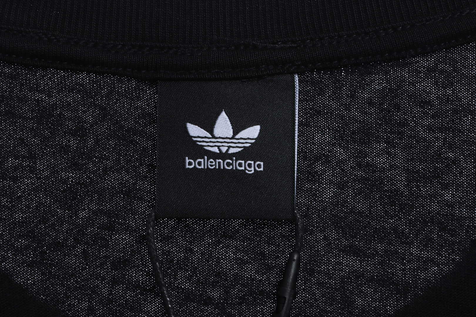 Balenciaga Joint Clover Embroidered Short Sleeves Black