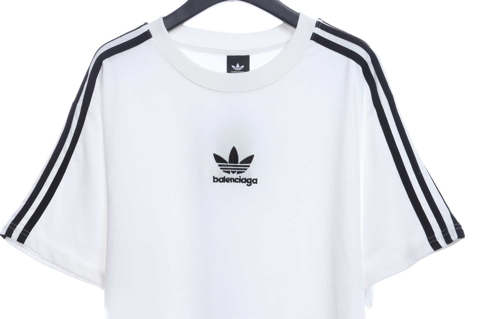 Balenciaga Joint Clover Embroidered Short Sleeves White