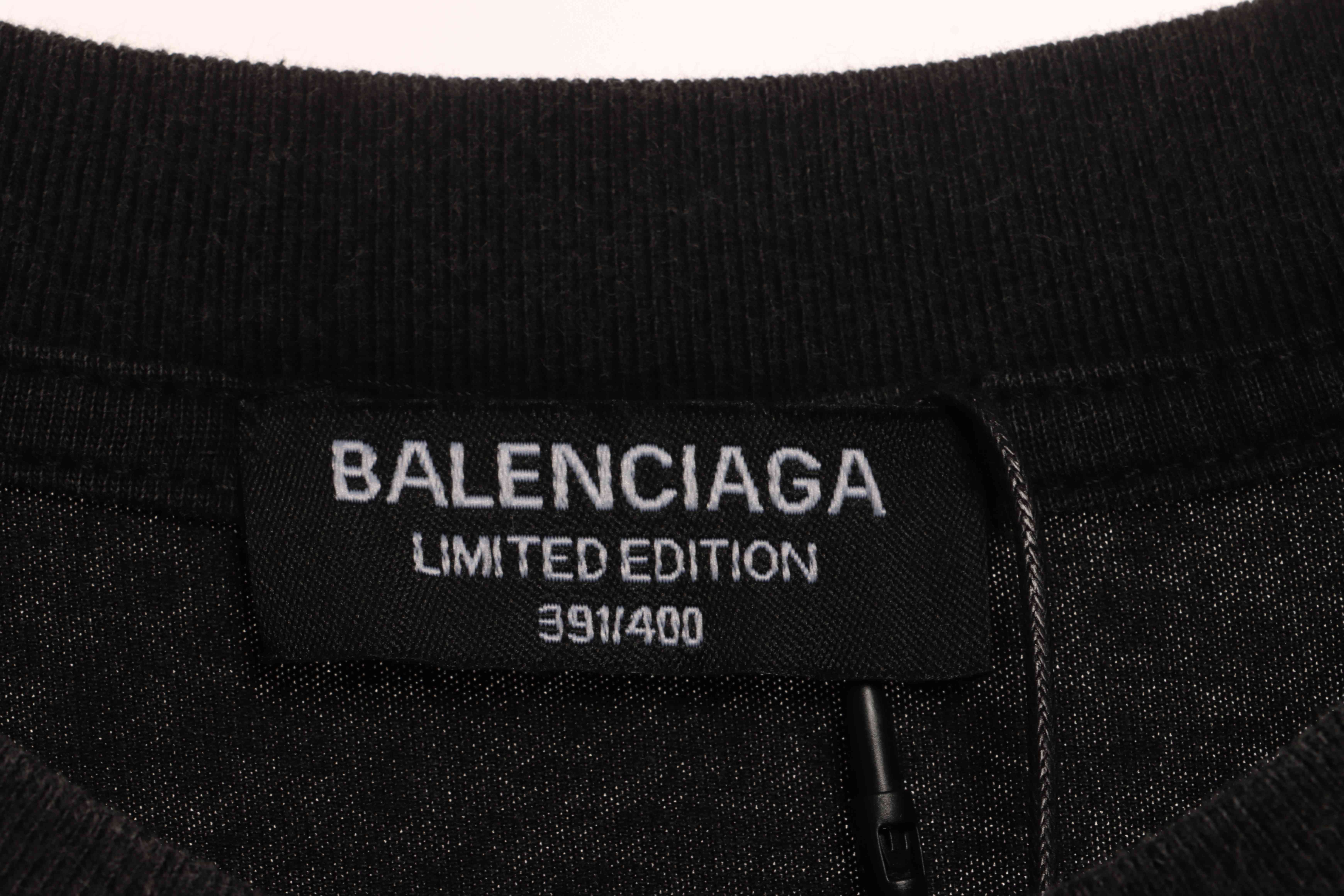 Balenciaga Joint German Tank Band Portrait Short Sleeve