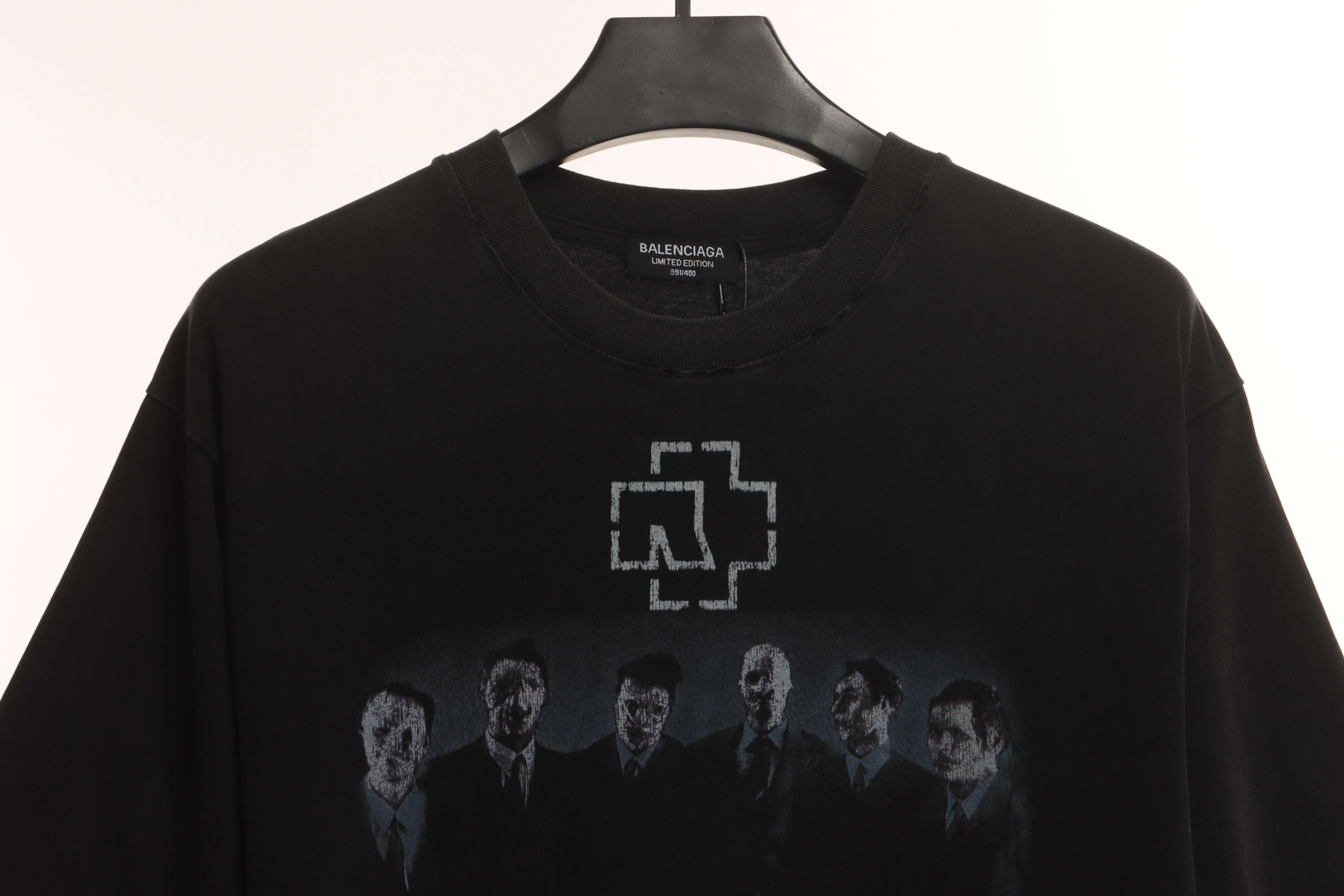 Balenciaga Joint German Tank Band Portrait Short Sleeve