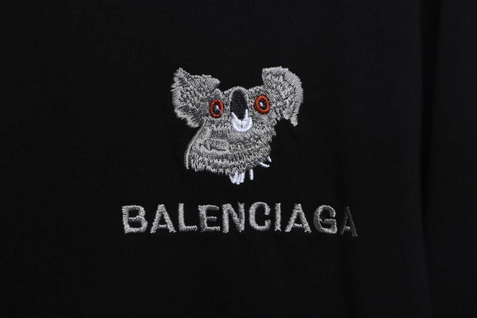 Balenciaga Koala Embroidered Logo Short Sleeves