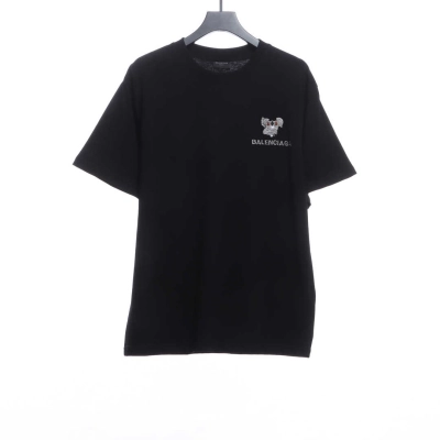 Balenciaga Koala Embroidered Logo Short Sleeves 01