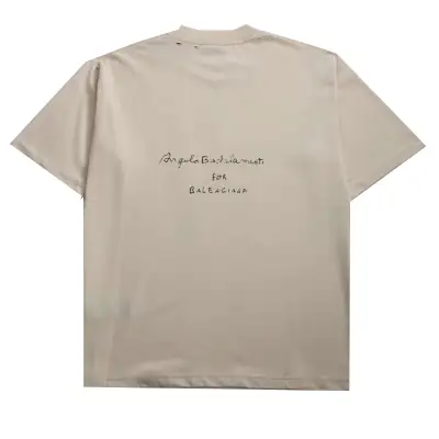 Balenciaga Limited Edition Musical Note Short Sleeve Beige 02